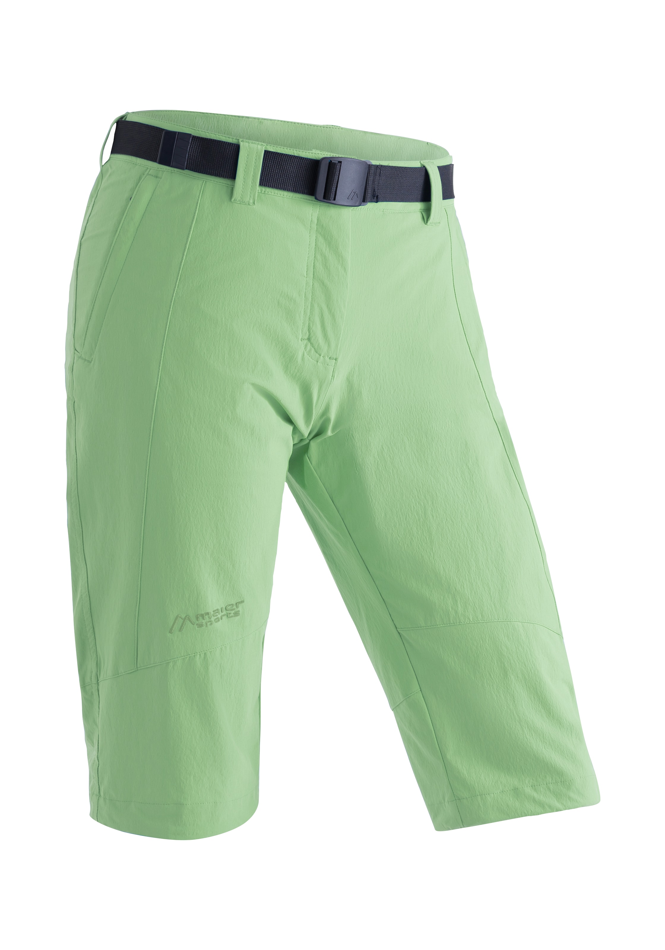 Maier Sports Caprihose "Kluane", Damen Shorts, kurze Wanderhose, Outdoorhose mit 2 Taschen, Regular Fit