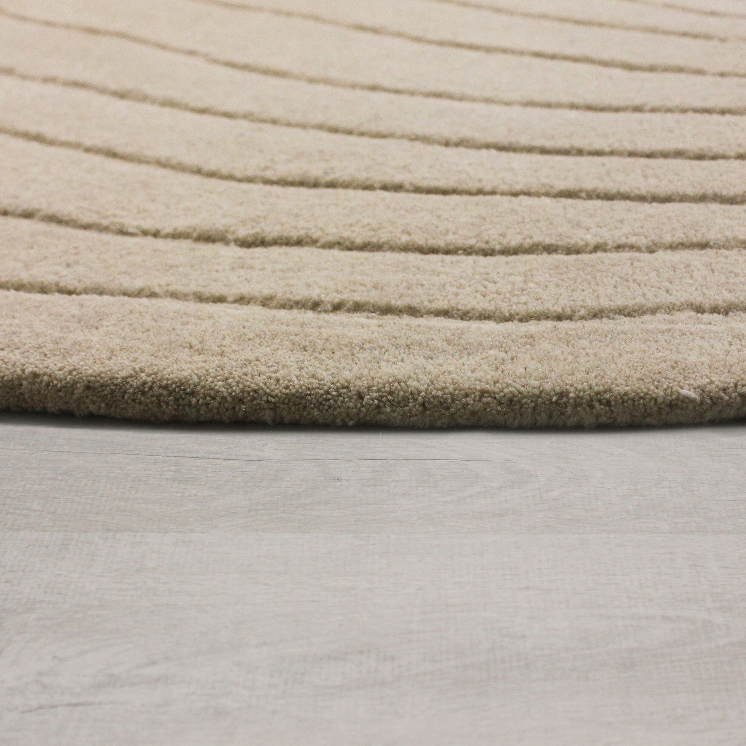 FLAIR RUGS Wollteppich »Puddle«, rechteckig, 9 mm Höhe, Wollteppich in Pfützenform