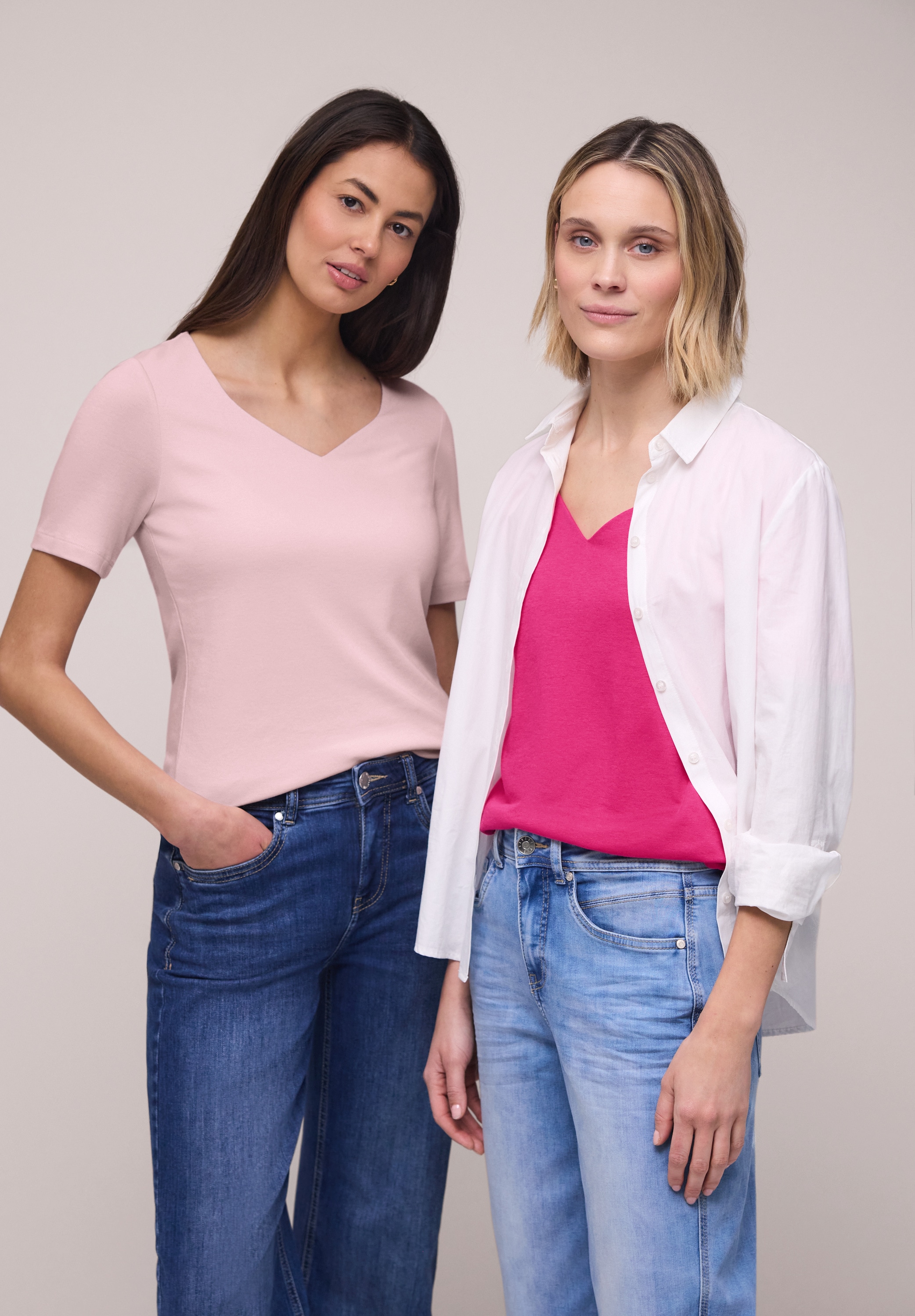 STREET ONE T-Shirt im soften Baumwoll-Mix