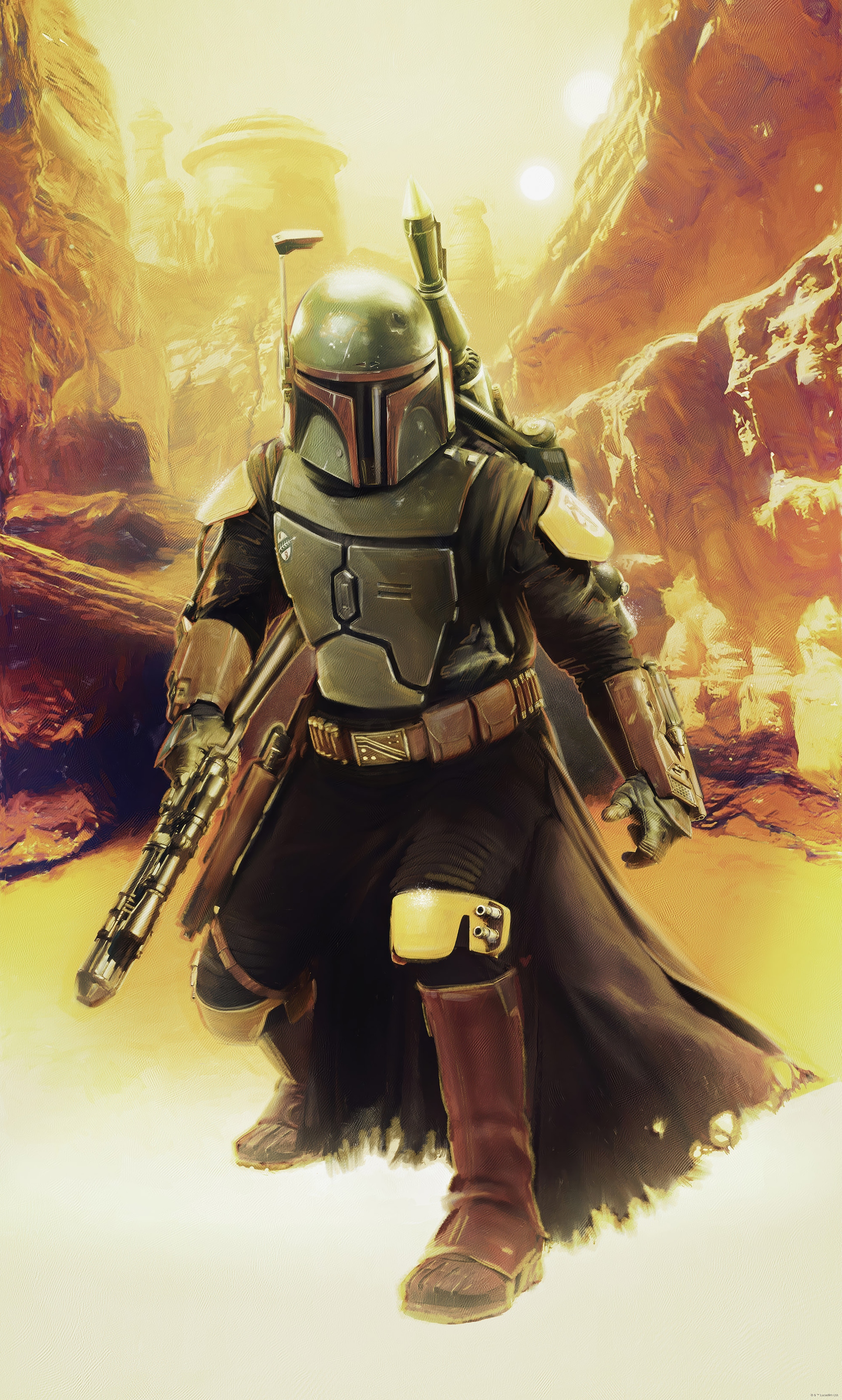 Komar Kindertapete »Star Wars Boba Fett Sneaking Up«, bedruckt
