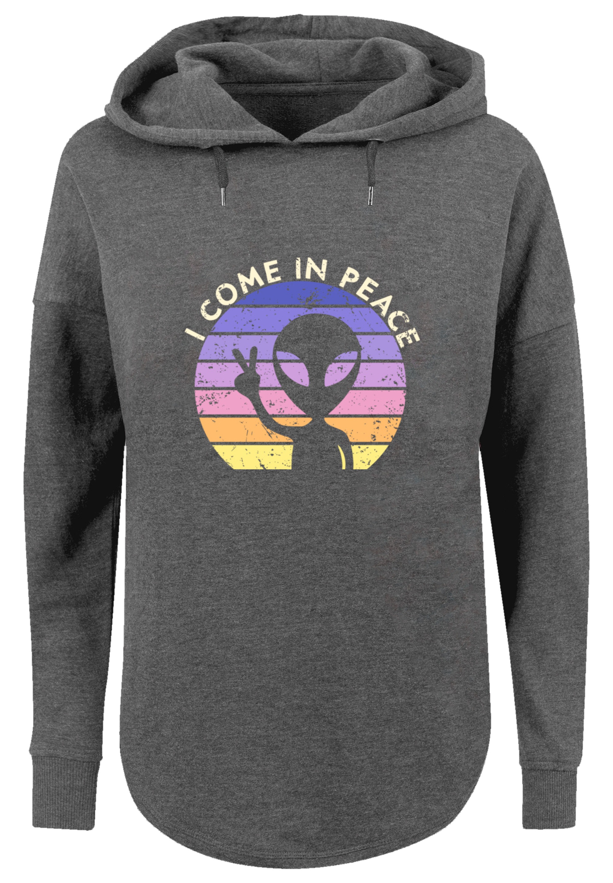 F4NT4STIC Kapuzenpullover »Alien Peace Sunset«, Premium Qualität