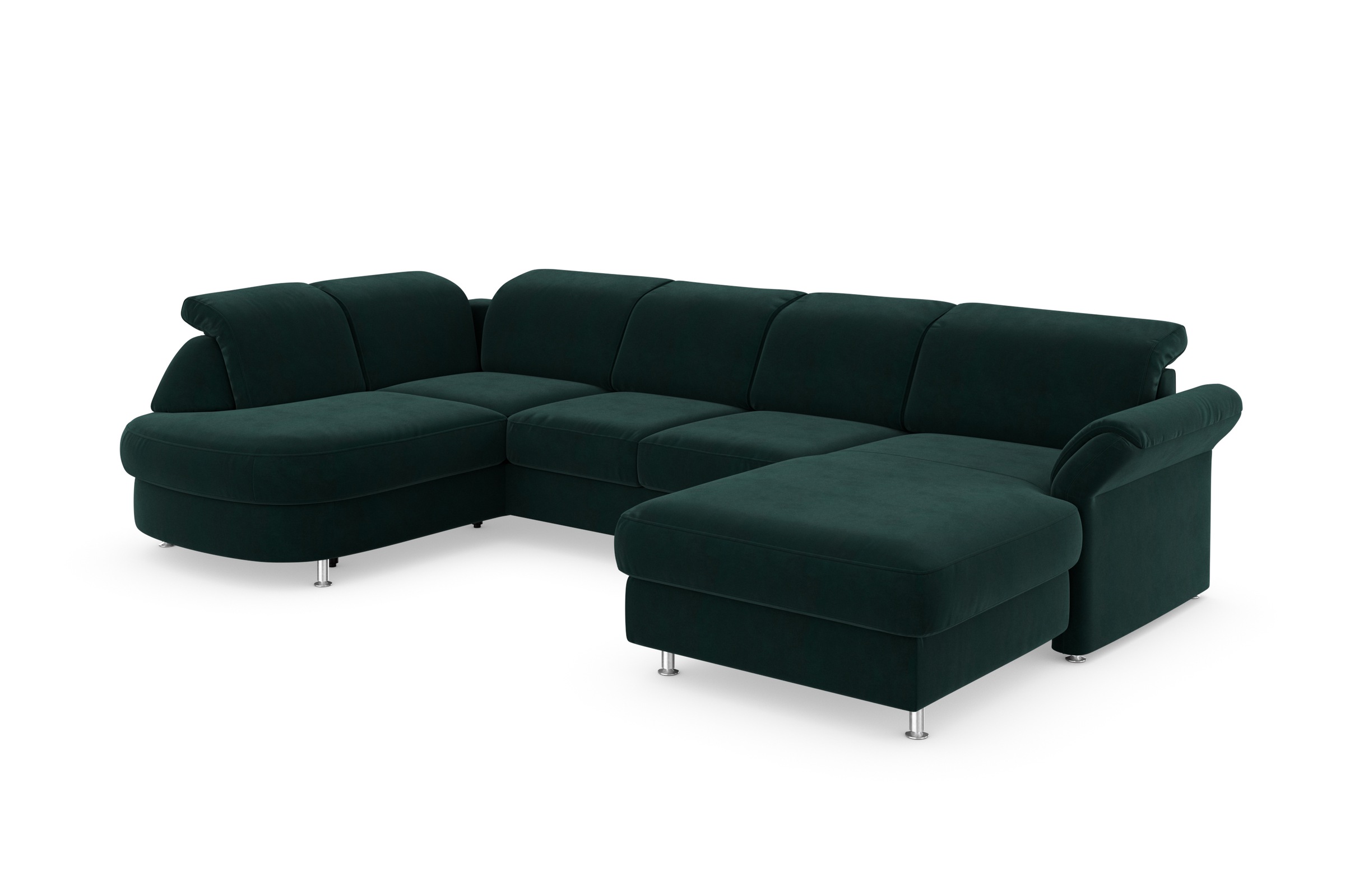sit&more Wohnlandschaft »Apulia U-Form«, wahlweise Bettfunktion, Bettkasten und Kopf- und Armteilverstellung