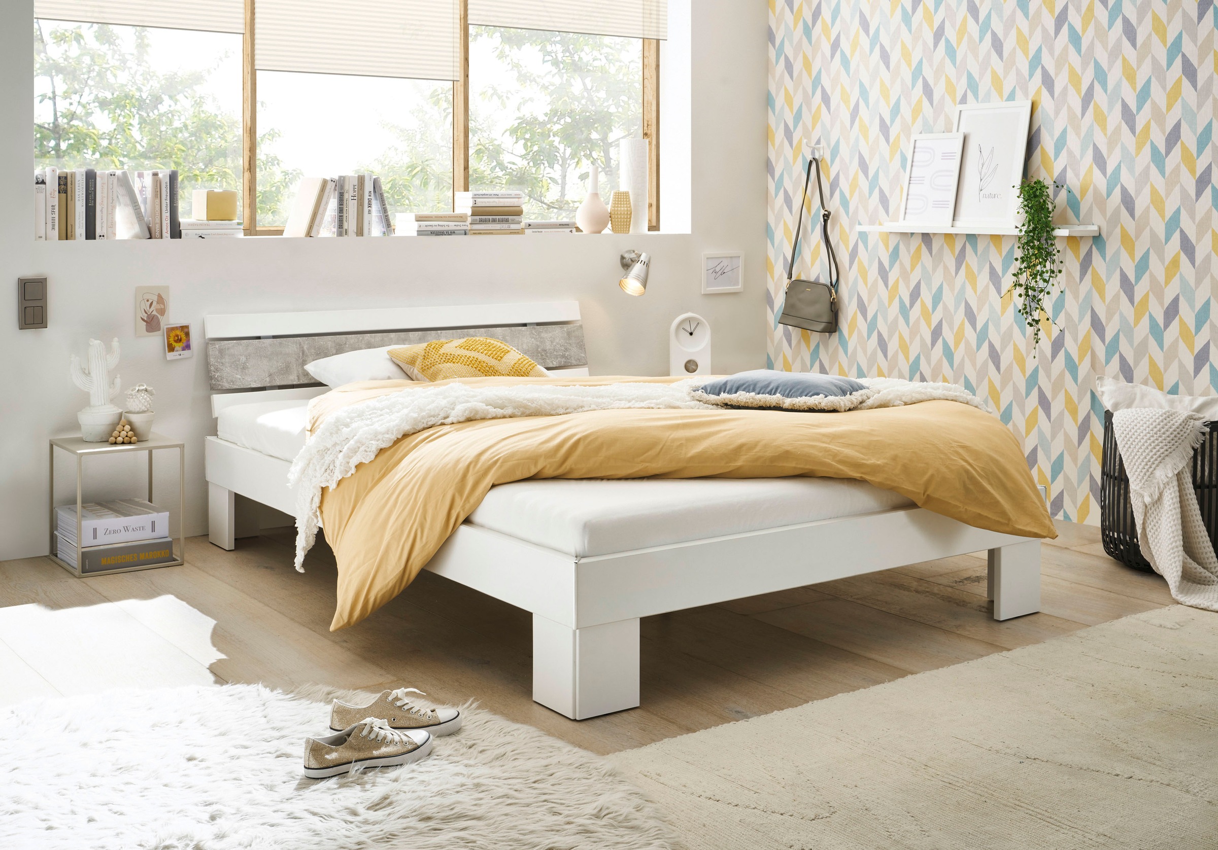 Schlafkontor Futonbett "Lyon Bettgestell ohne Matratze & Lattenrost" geeign günstig online kaufen