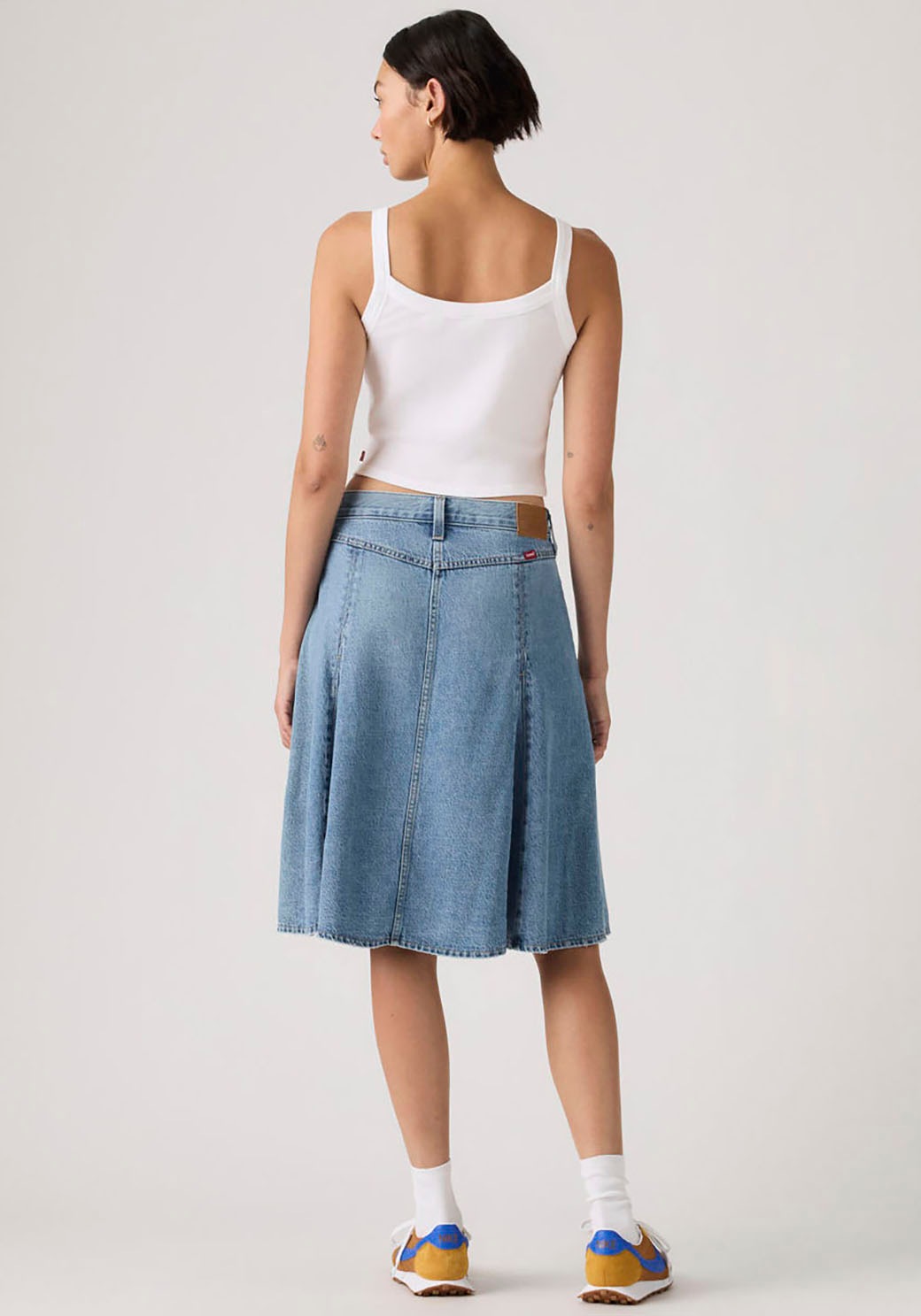 Levi's Godet Knee Length Skirt Blue 32 2