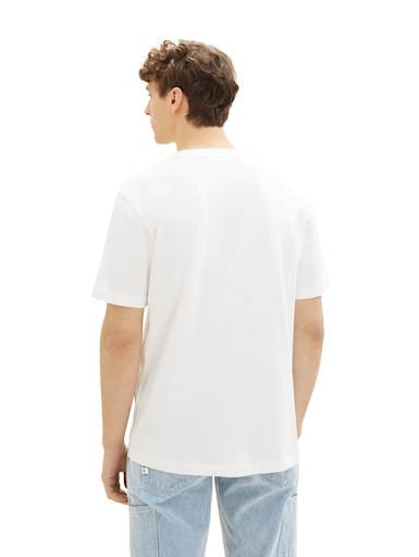 TOM TAILOR Denim T-Shirt »Crewneck«, mit kleinem Logo-Print