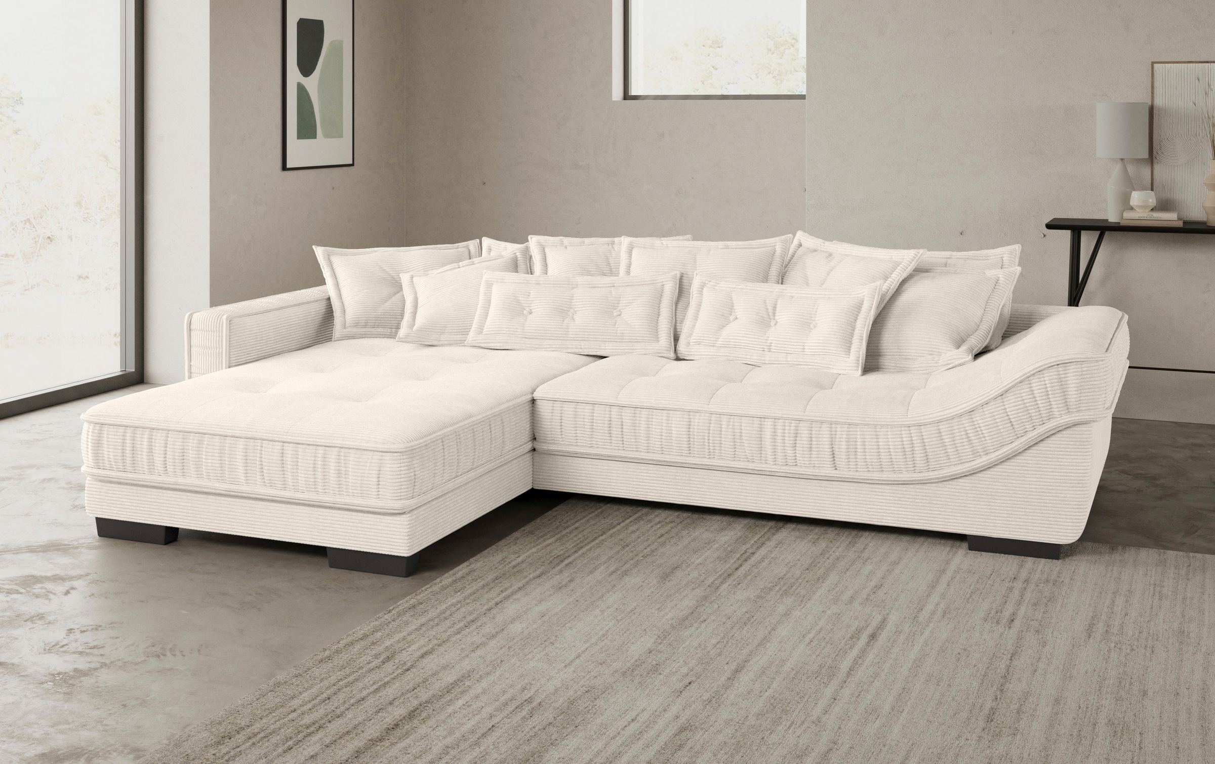 Mr. Couch Ecksofa »Diwan II DuraFlex L-Form«, DuraFlex-Kaltschaumpolsterung, bis 140 kg, 4 Bezugsqualitäten