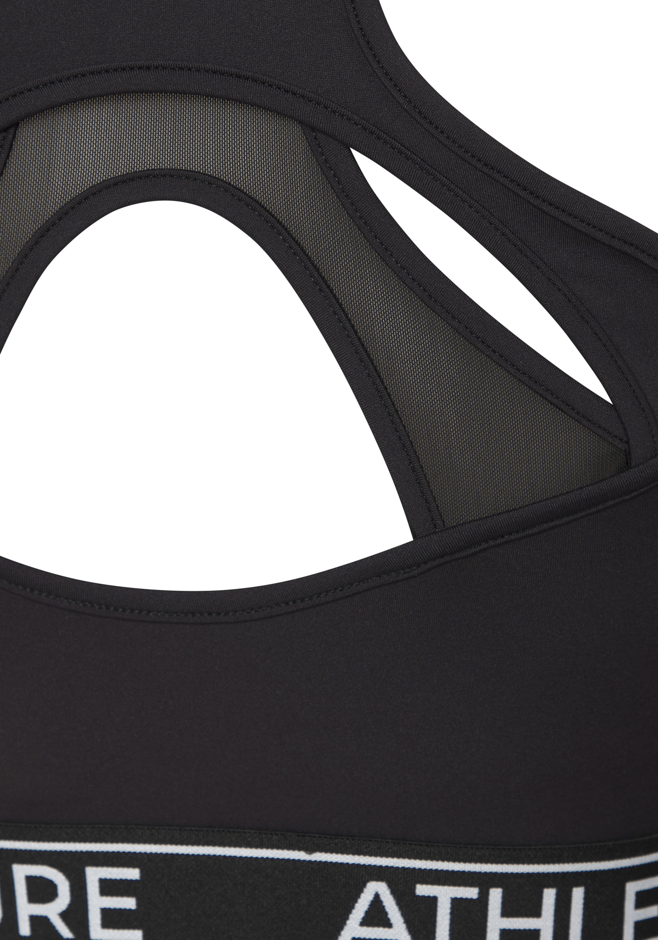 LASCANA ACTIVE Crop-Top »- Sporttop« mit modischem Cut Out Rücken und Mesh-Einsatz
