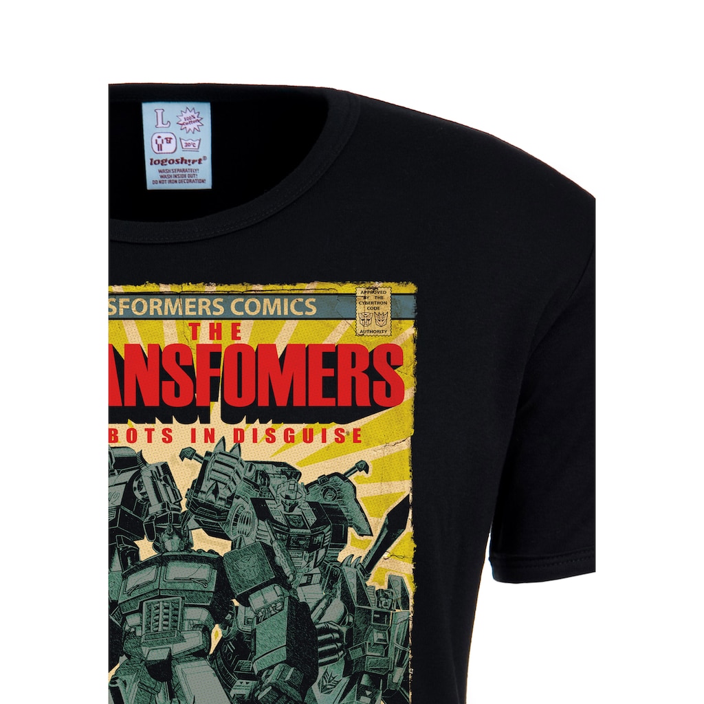 LOGOSHIRT T-Shirt »Transformers - Robots In Disguise«, mit großem Transformers-Frontprint