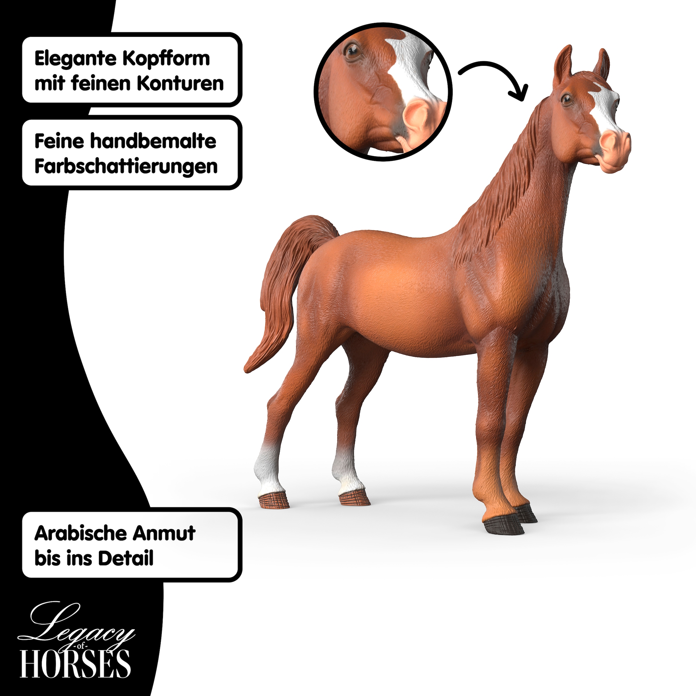 Schleich® Spielfigur »Legacy of Horses,  Amira Araber Stute; 1:12  (72262)« Sammelfigur für Erwachsene, Höhe ca.19 cm