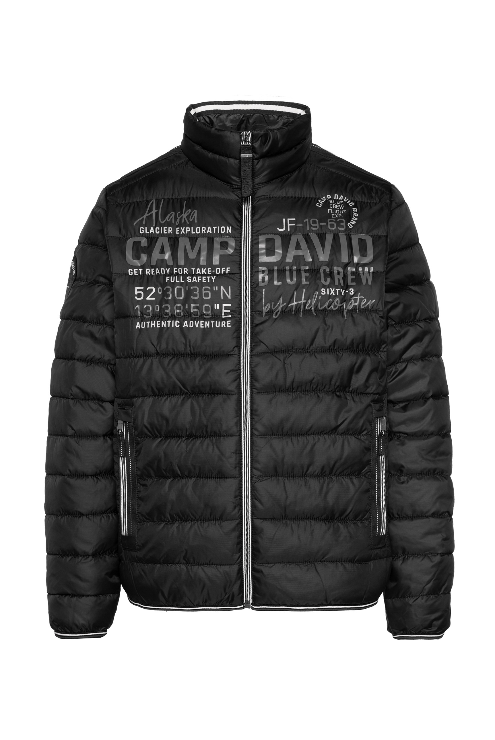 CAMP DAVID Outdoorjacke, ohne Kapuze, mit elastischem Saumabschluss
