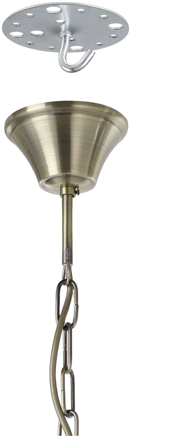 EGLO Hängeleuchte »SAVOY Pendellampe - Metallguss - E14;E27 - 6X40W;2X60W - IP20« E14 | E27 1 Stk. Hängelampe, Deckenlampe, Wohnzimmer, Esszimmer, H110 x Ø74 cm