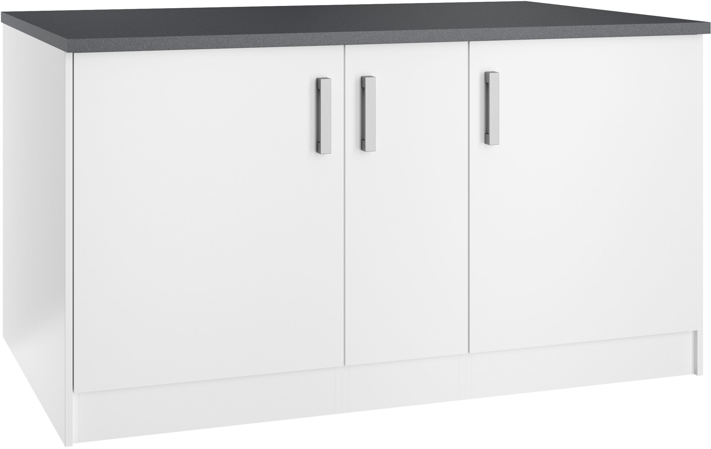 KOCHSTATION Kücheninsel »KS-Toronto« Breite 153 cm, MDF-Fronten, Flaschenregal