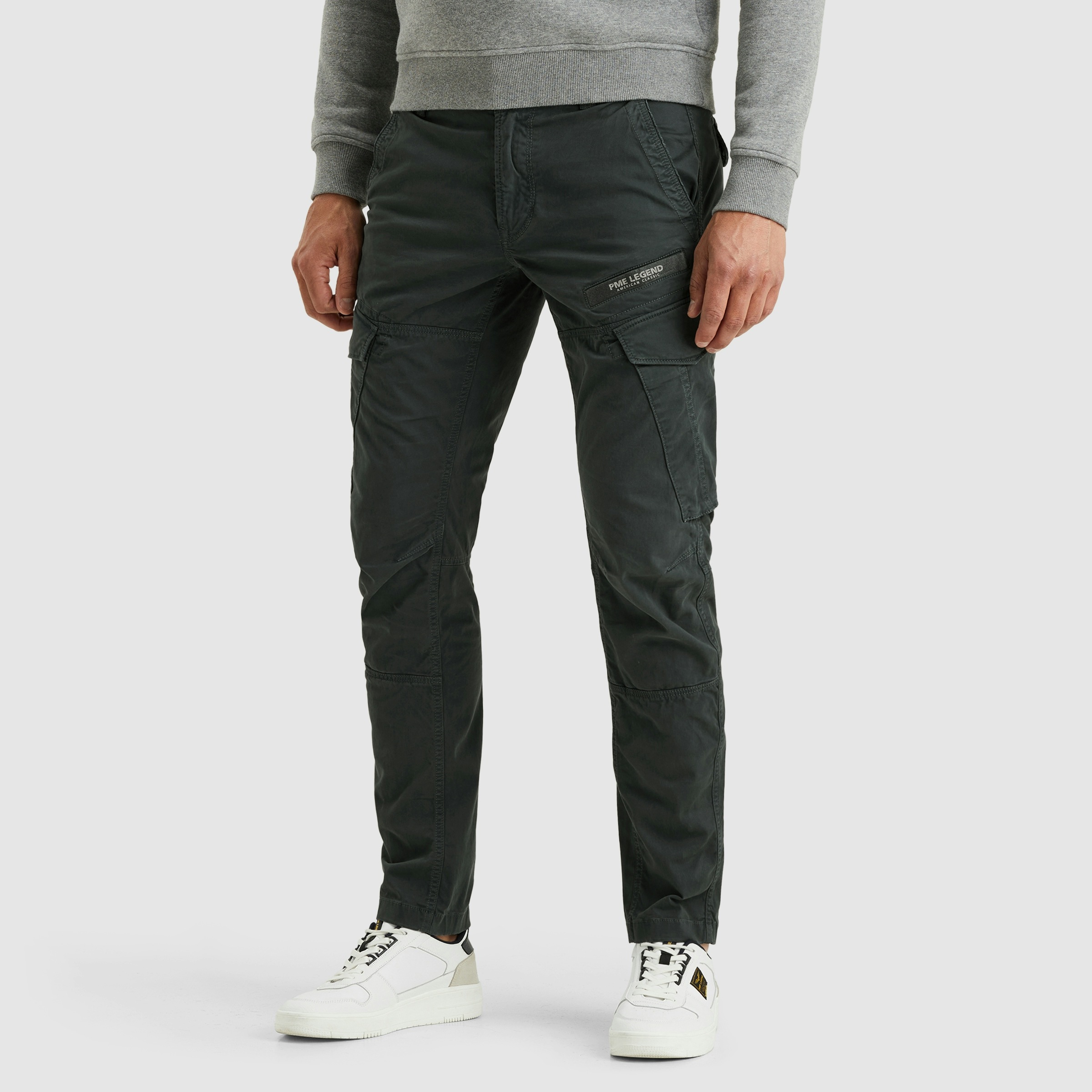 PME LEGEND Cargohose »Nordrop Stretch Twill«, mit Logo Stickerei