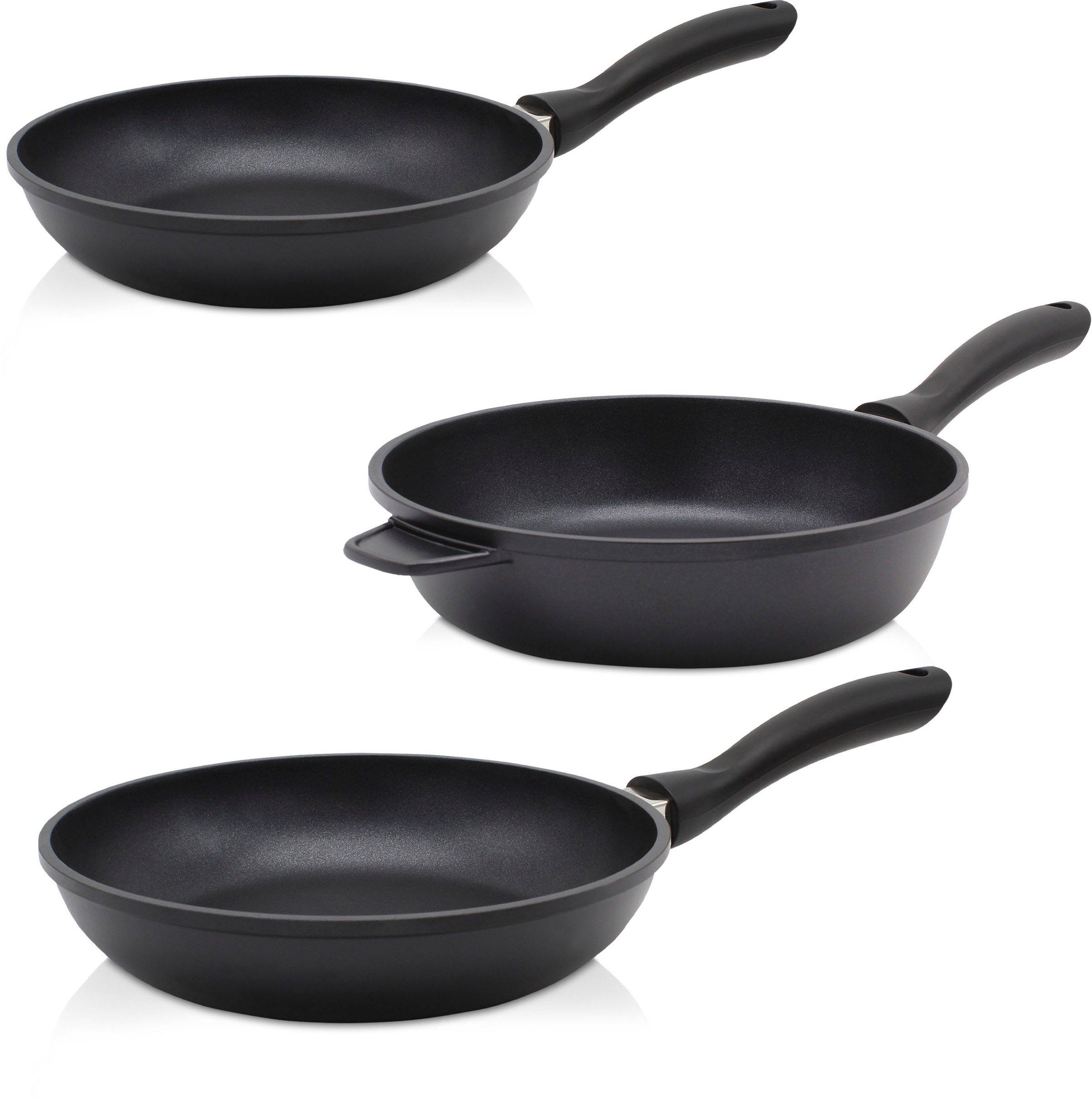 Krüger Pfannen-Set "Aluguss Pfannenset LEIPZIG, 3 tlg." Aluminiumguss Set, günstig online kaufen