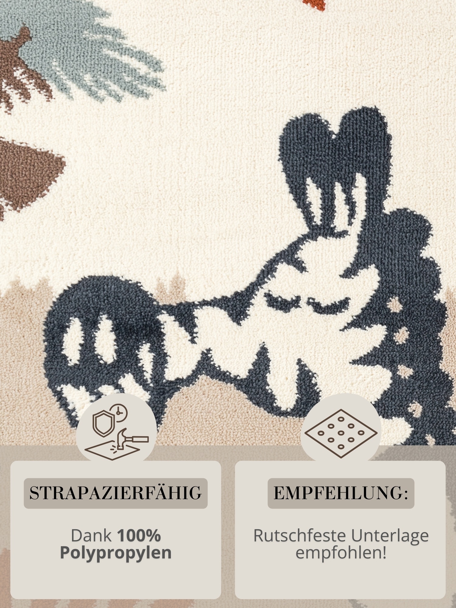 HANSE Home Kinderteppich »Savanna« rund 10 mm Höhe Pflegeleicht, Weich, Kinderzimmer, Spielteppich, Spielunterlage