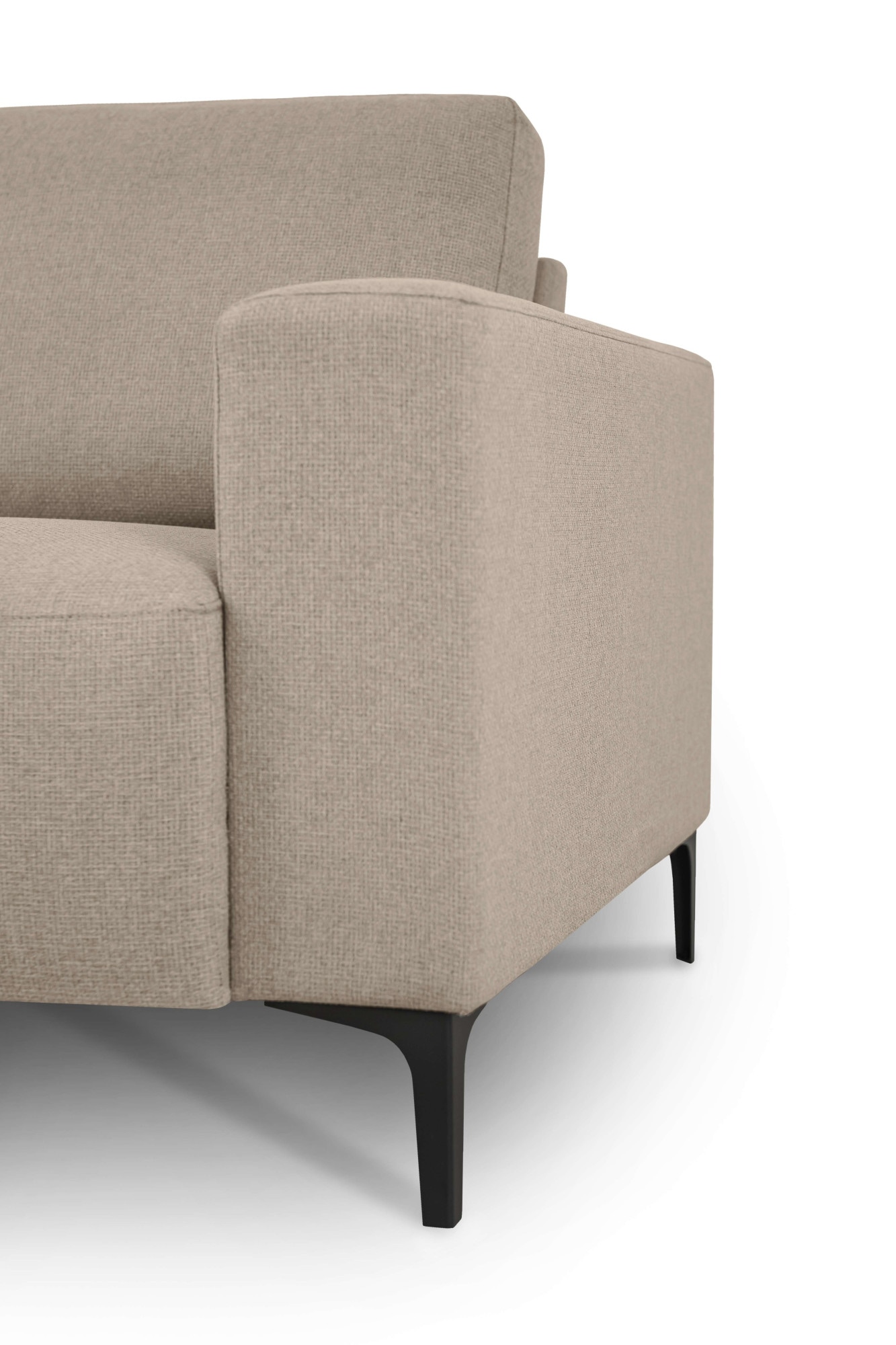 Home affaire Ecksofa »Tournon, L-Form, Breite 262 cm, Webstoff, Chenille«, Designsofa im nordischen Stil, Wellenunterfederung, Metallfüße