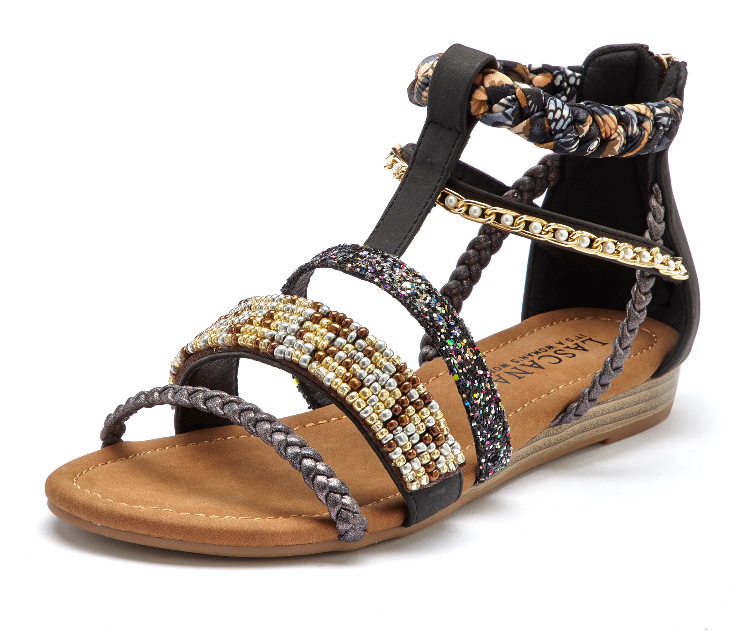 LASCANA Sandale "Sommerschuh", Sandalette, Sommerschuh im Festival-Look, au günstig online kaufen