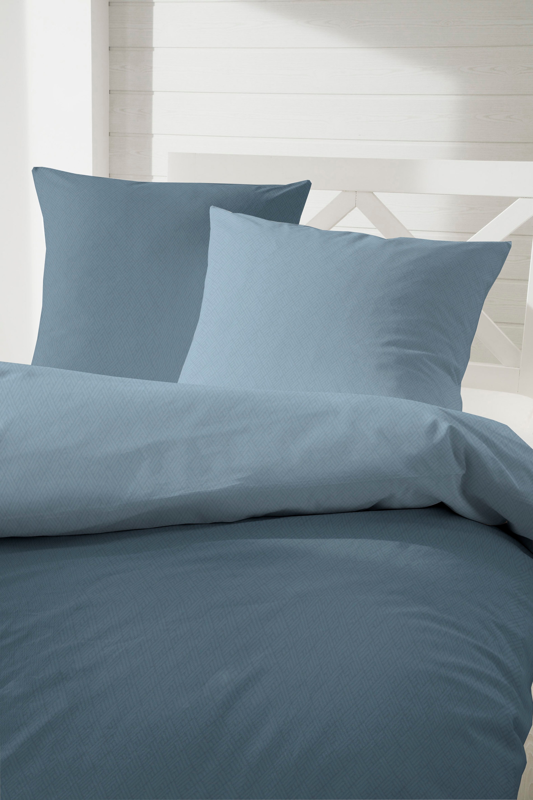 Primera Wendebettwäsche "Kate" 3 Stk. mit Two-Tone-Optik, feines Grafik-Mus günstig online kaufen