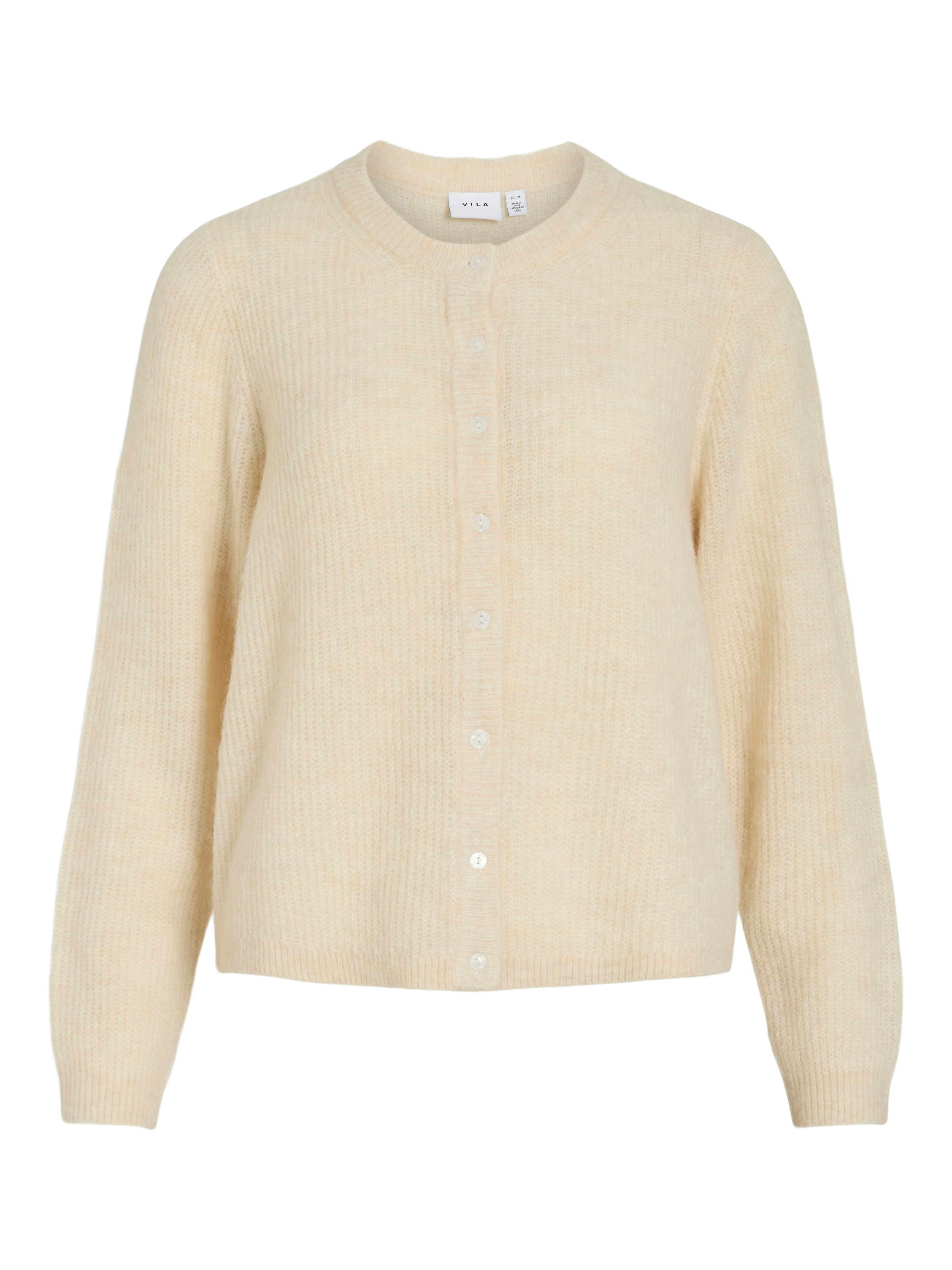 Vila Strickjacke "VILORY O-NECK L/S KNIT CARDIGAN-NOOS" Materialmix, regula günstig online kaufen