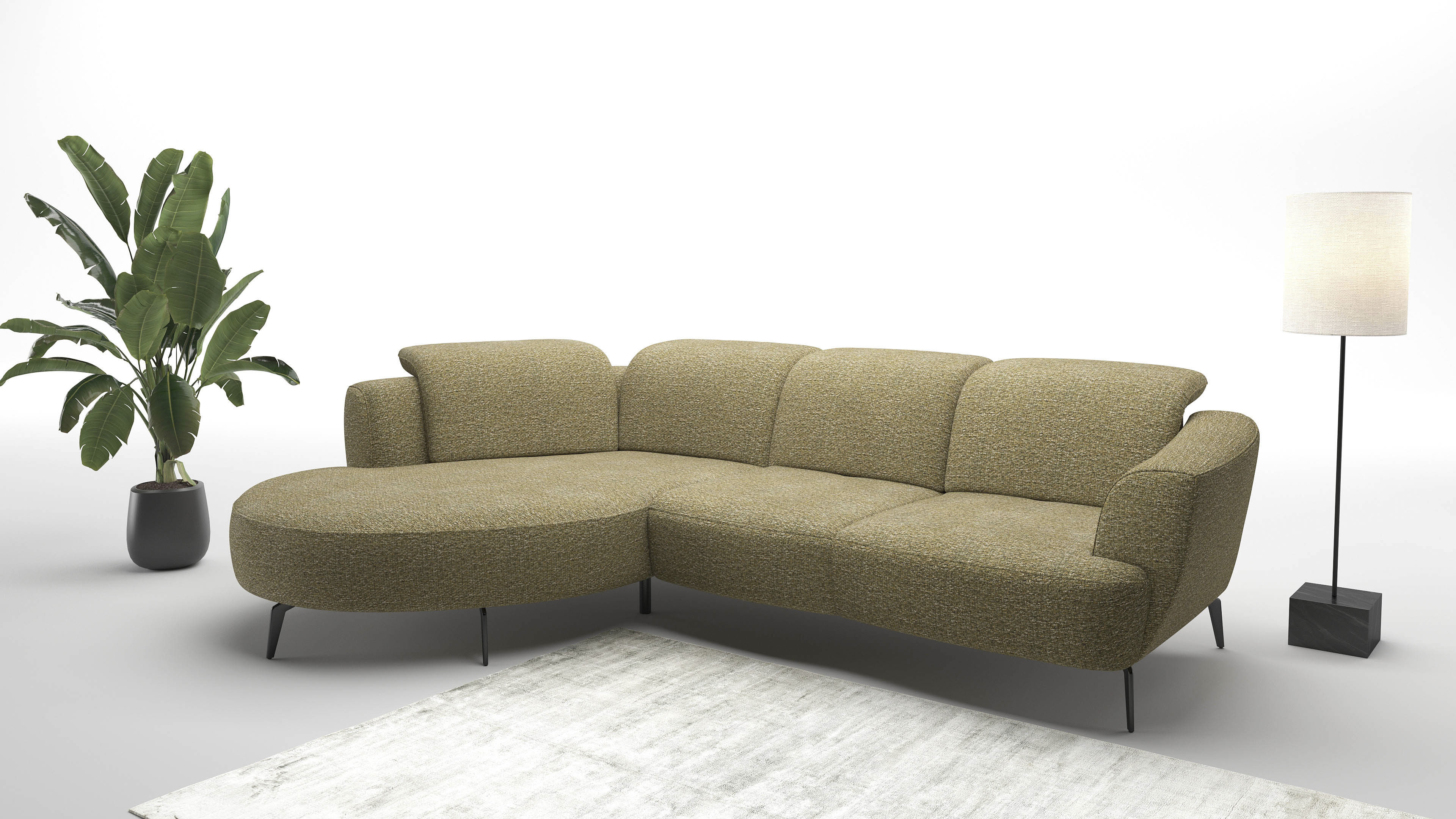 sit&more Ecksofa "Zoe" ink.Sitztiefenverstellung, wahlweise mit Kopfteilverstellung