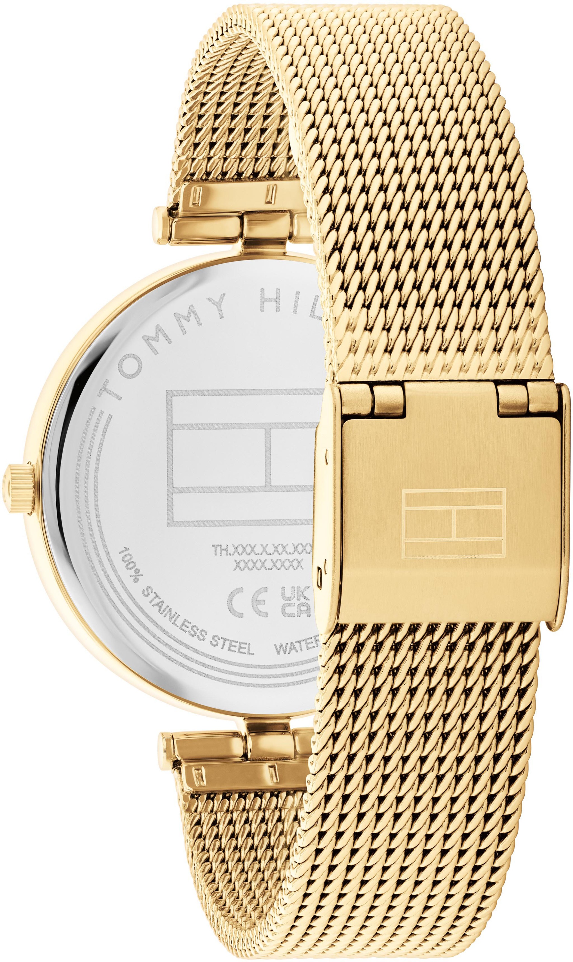 Tommy Hilfiger Quarzuhr »ELLA«, Armbanduhr, Damenuhr, Glaskristalle, analog, Edelstahlarmband