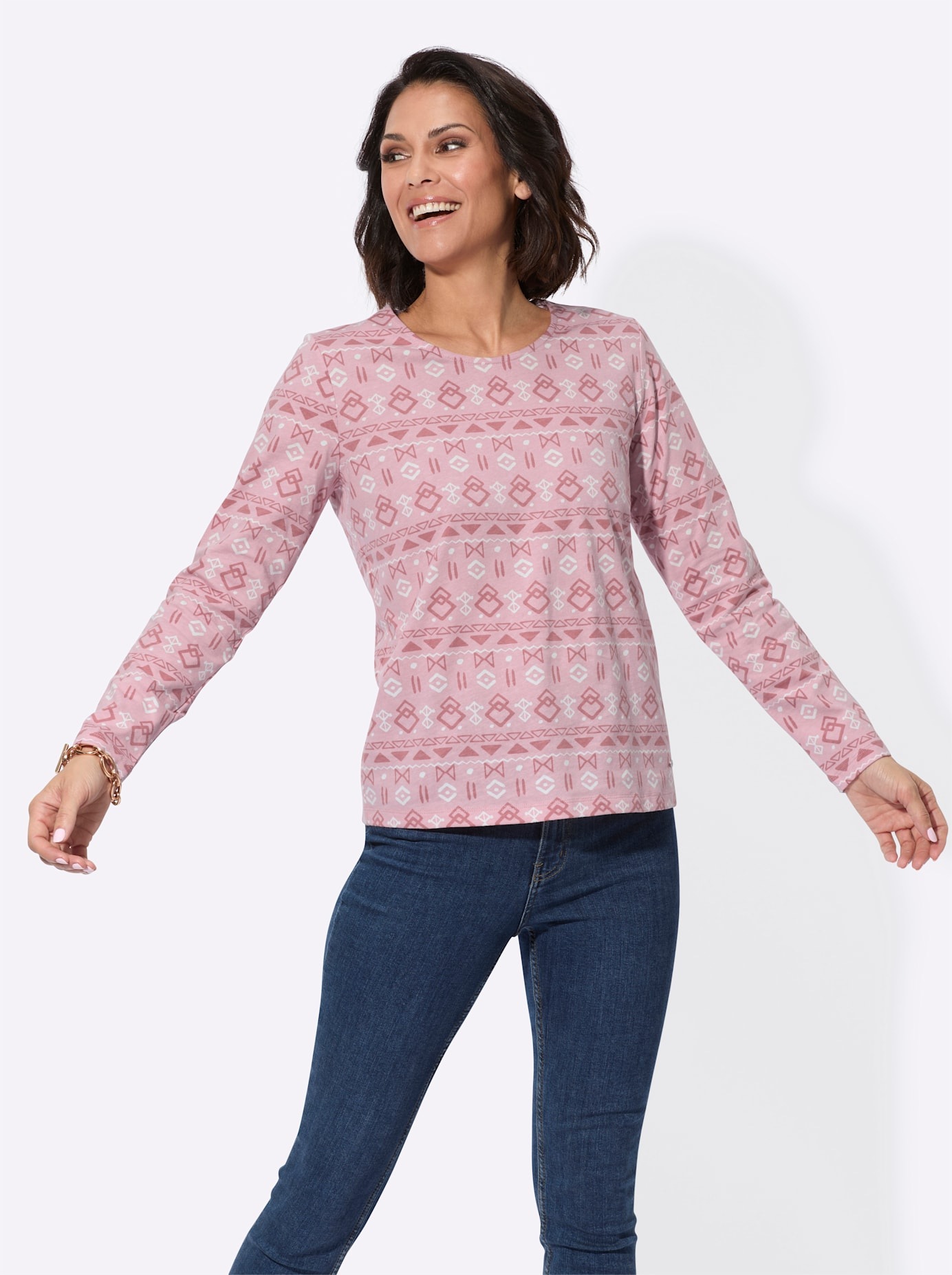 Casual Looks Langarmshirt "Shirt", (1 tlg.) günstig online kaufen