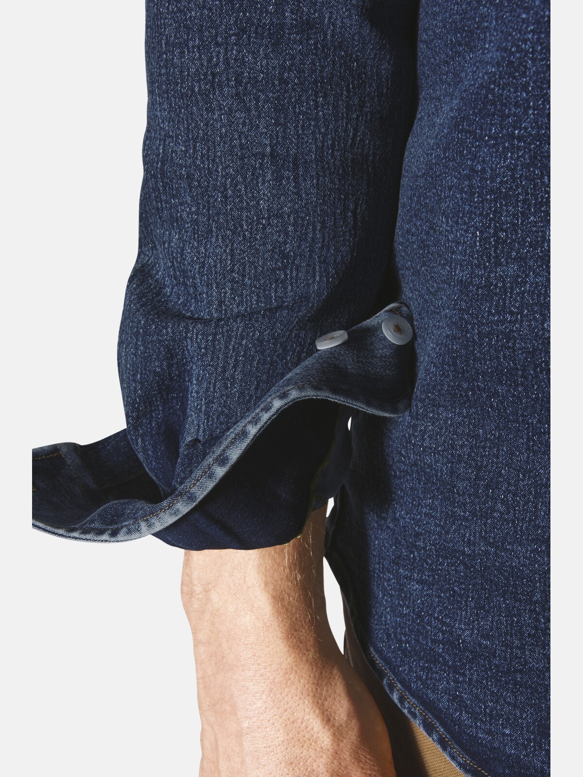 Jan Vanderstorm Jeanshemd »Jeanshemd OLAVIK«, (1 tlg.), mit Brusttasche