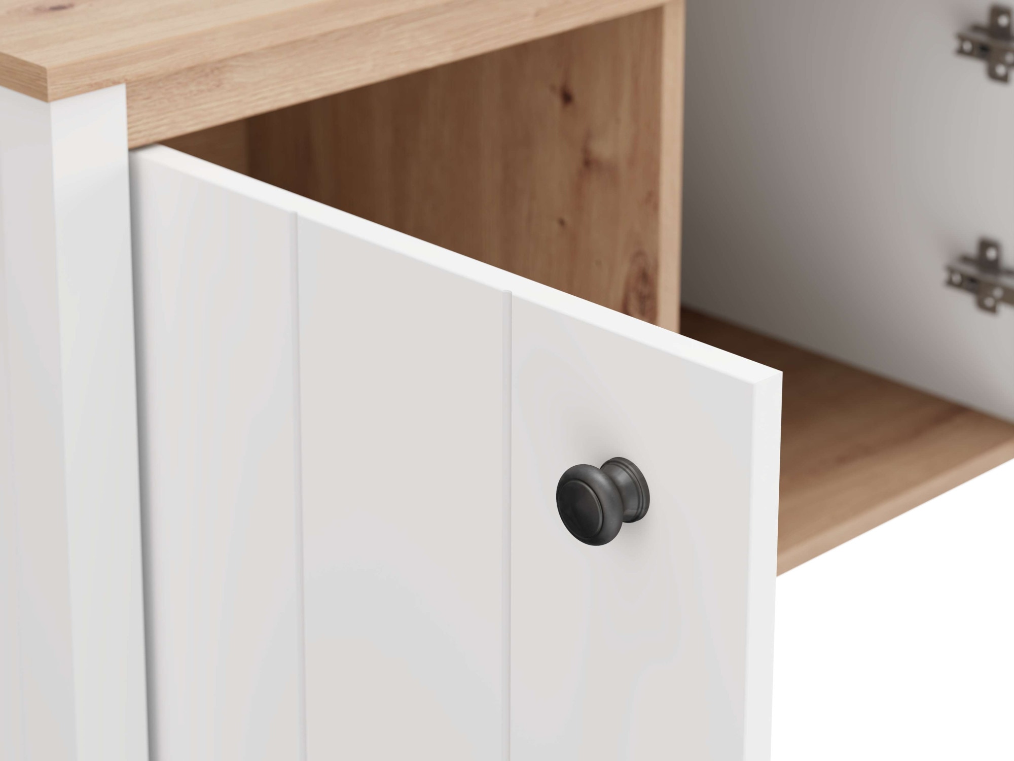 Home affaire Schuhbank »Bedford, Schuhschrank, Schuhregal, Schuhtruhe, Schuhkommode, Sitzbank« mit zwei Türen (dahinter zwei Fächer)