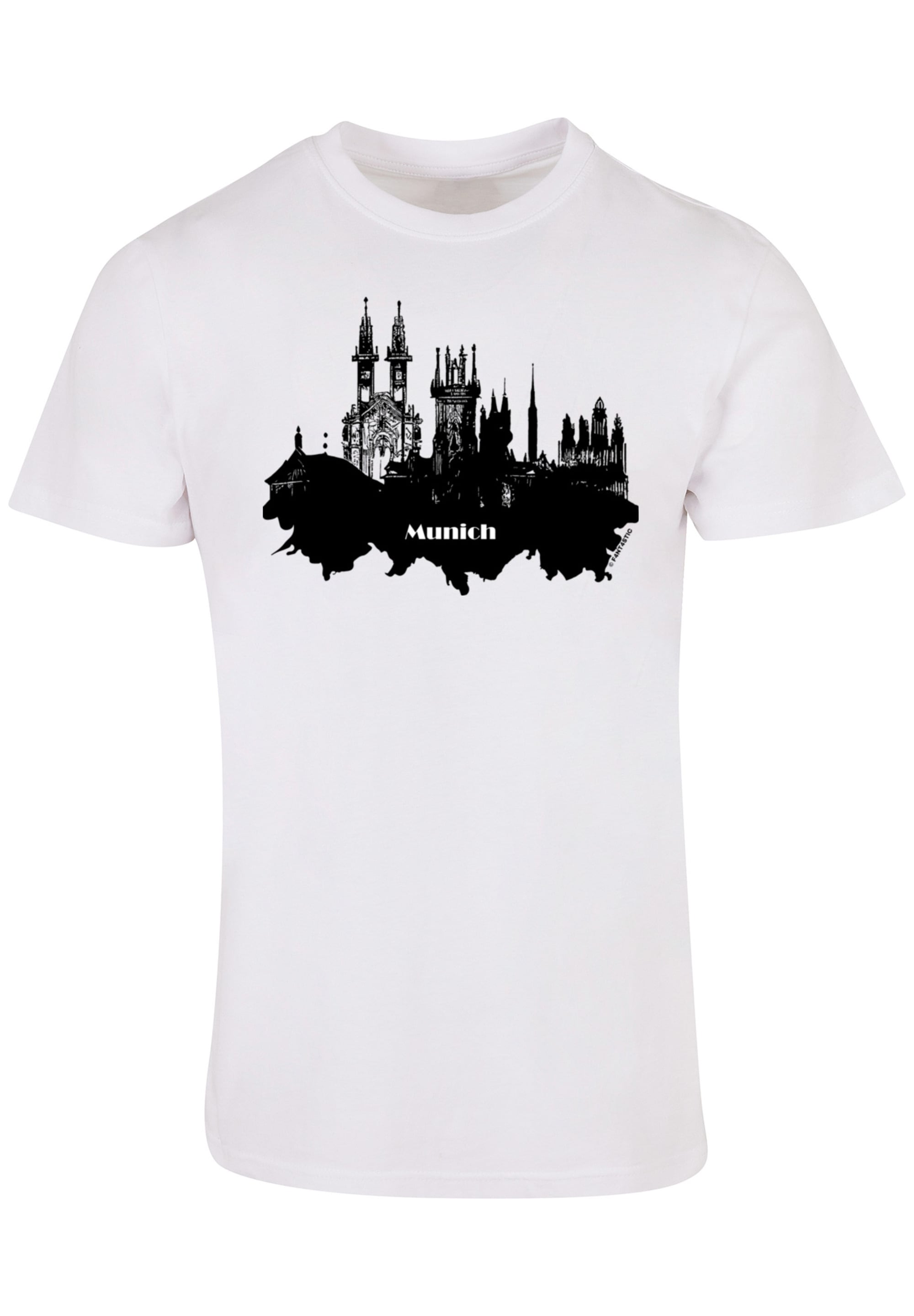 F4NT4STIC T-Shirt »Cities Collection - Munich skyline«, Print