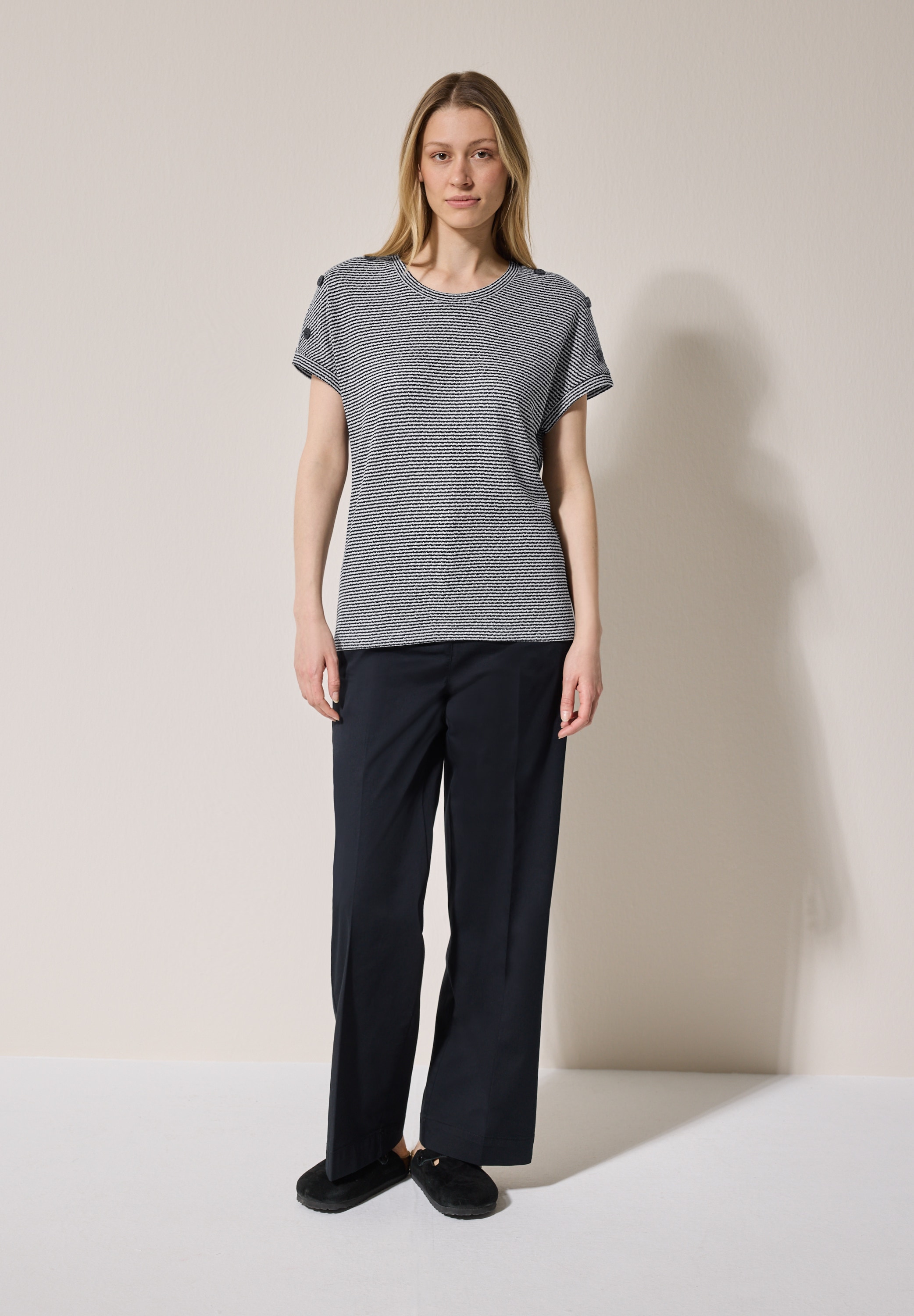 Cecil T-Shirt, aus softem Materialmix
