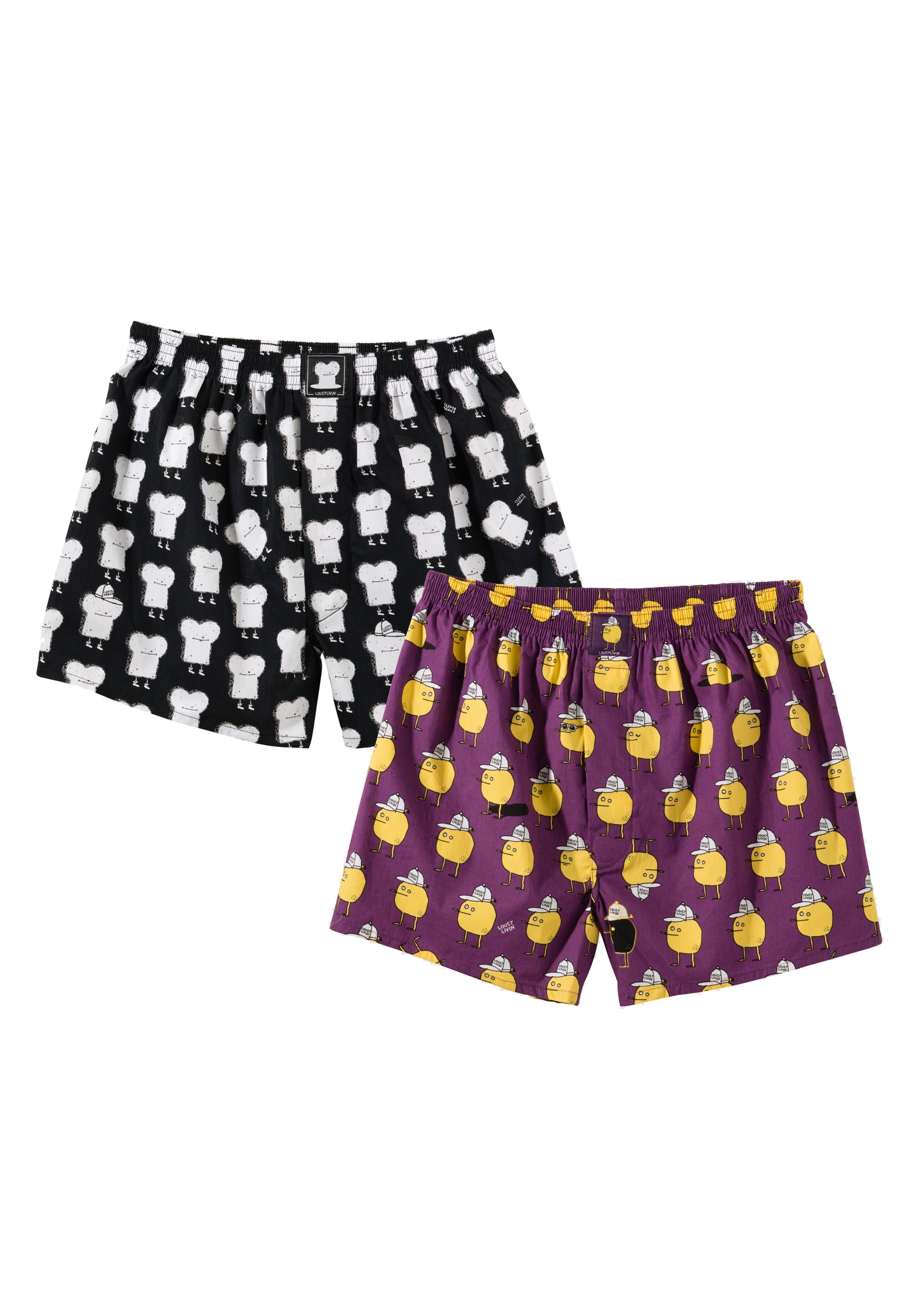 Lousy Livin Boxershorts "Toast Zitrone" mit coolen Comic-Motiven günstig online kaufen