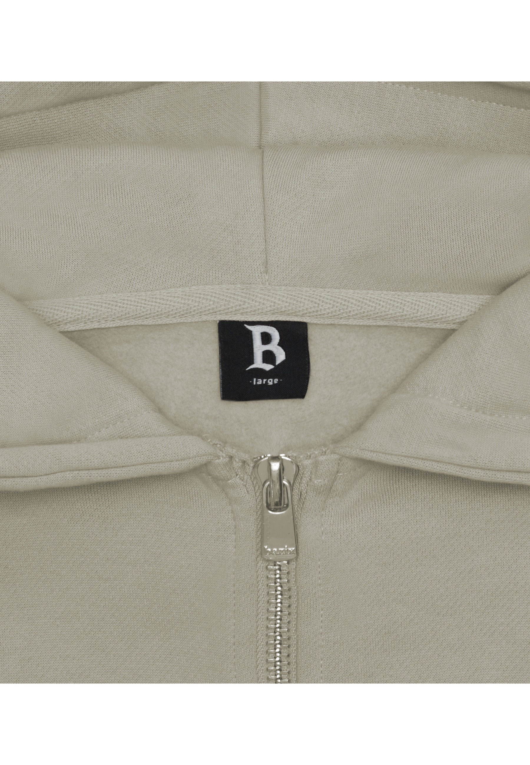 Dropsize Herren Super Heavy Blank Zip-Hoodie Stone M 2