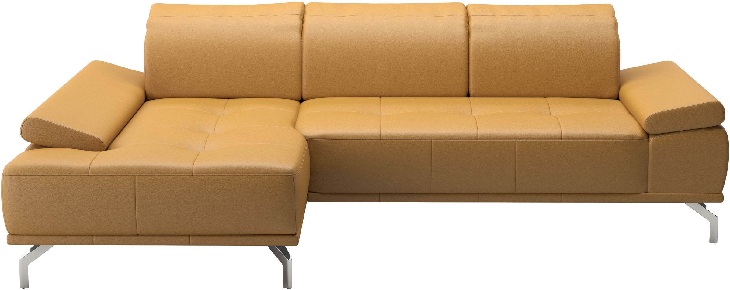 Places of Style Ecksofa »Caluna«, Inkl.Sitztiefenverstellung, wahlweise mit Kopf- und Armteilverstellung