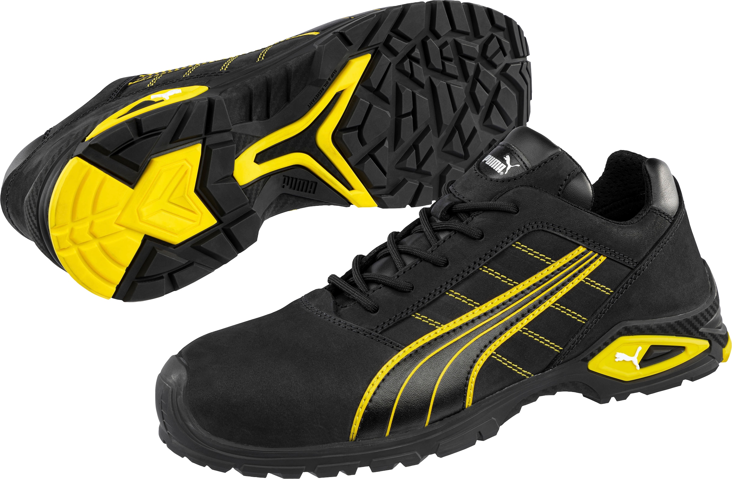 PUMA Safety Sicherheitsschuh »Amsterdam Low«, Sicherheitsklasse S3L FO SR, evercushion® RELIEF“ Premium-Einlegesohle