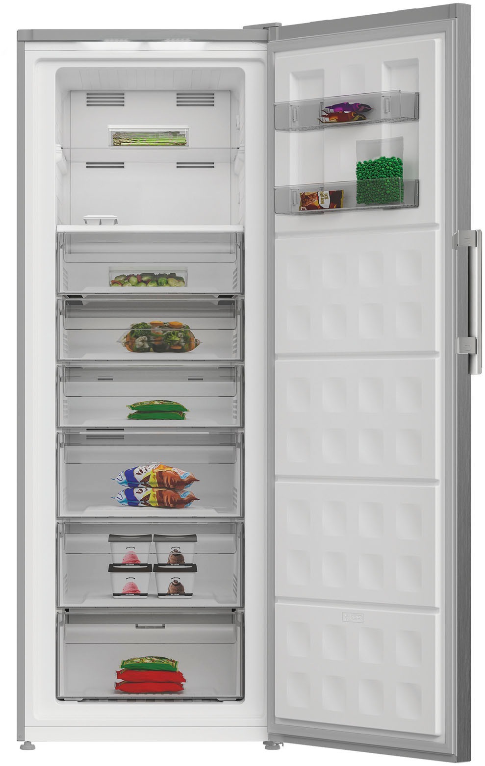 BAUKNECHT Gefrierschrank "GKN WC19170D", Energieeffizienz: D (A-G), silber (silberfarben), B:70cm H:191,2cm T:81,3cm, Gefrierschränke, Topseller 3