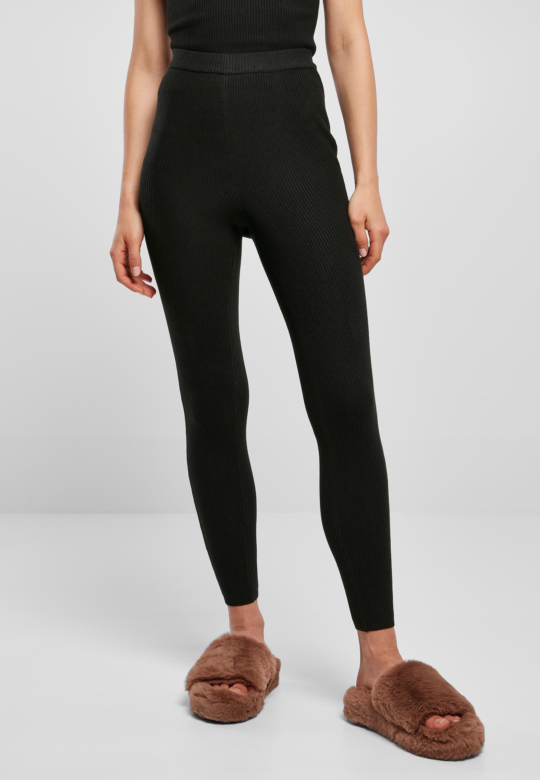 URBAN CLASSICS Leggings »Urban Classics Damen Ladies Rib Knit Leggings«, (1 tlg.)