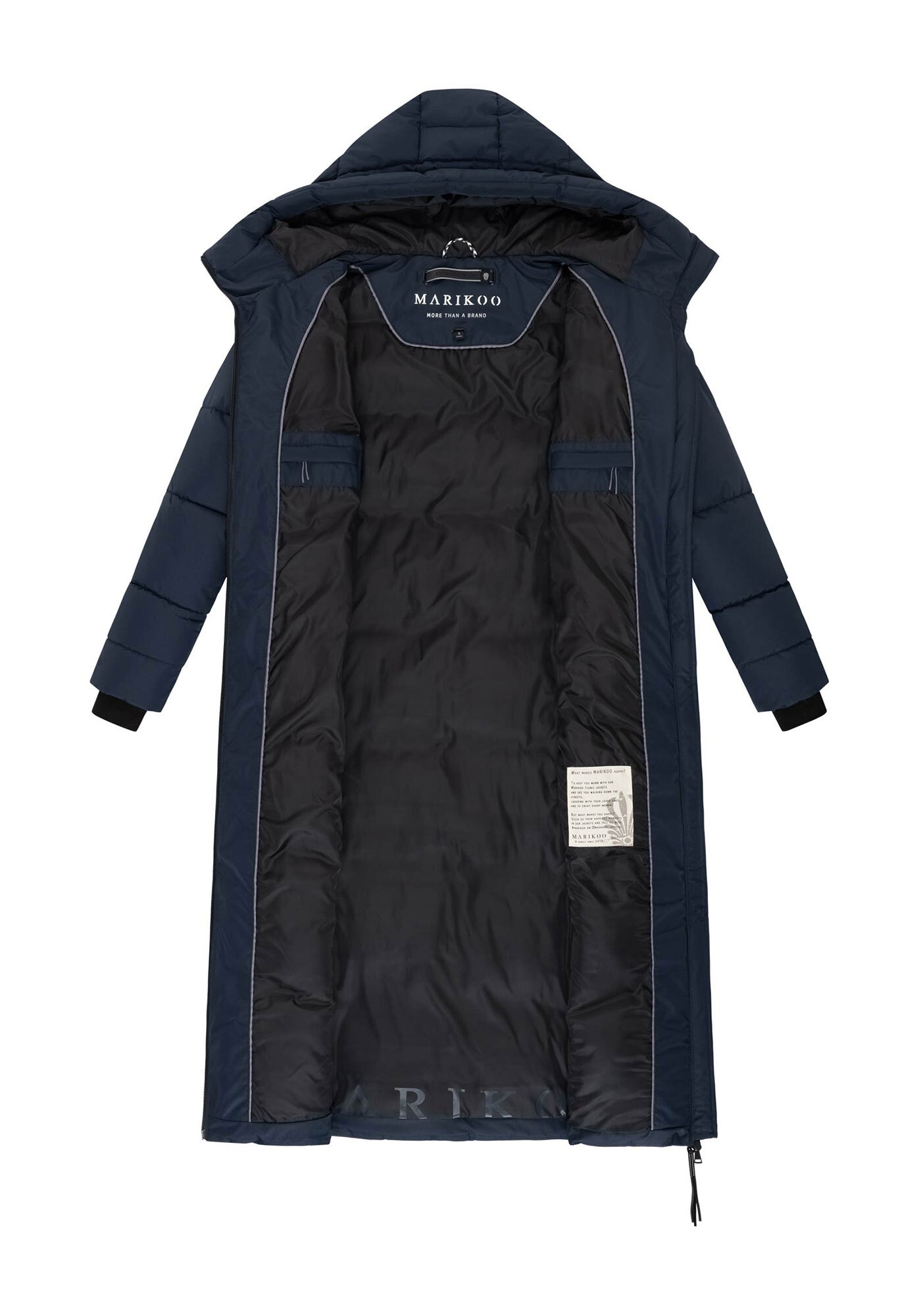 Marikoo Winterjacke »Firella«, extra langer Designer Winter Parka
