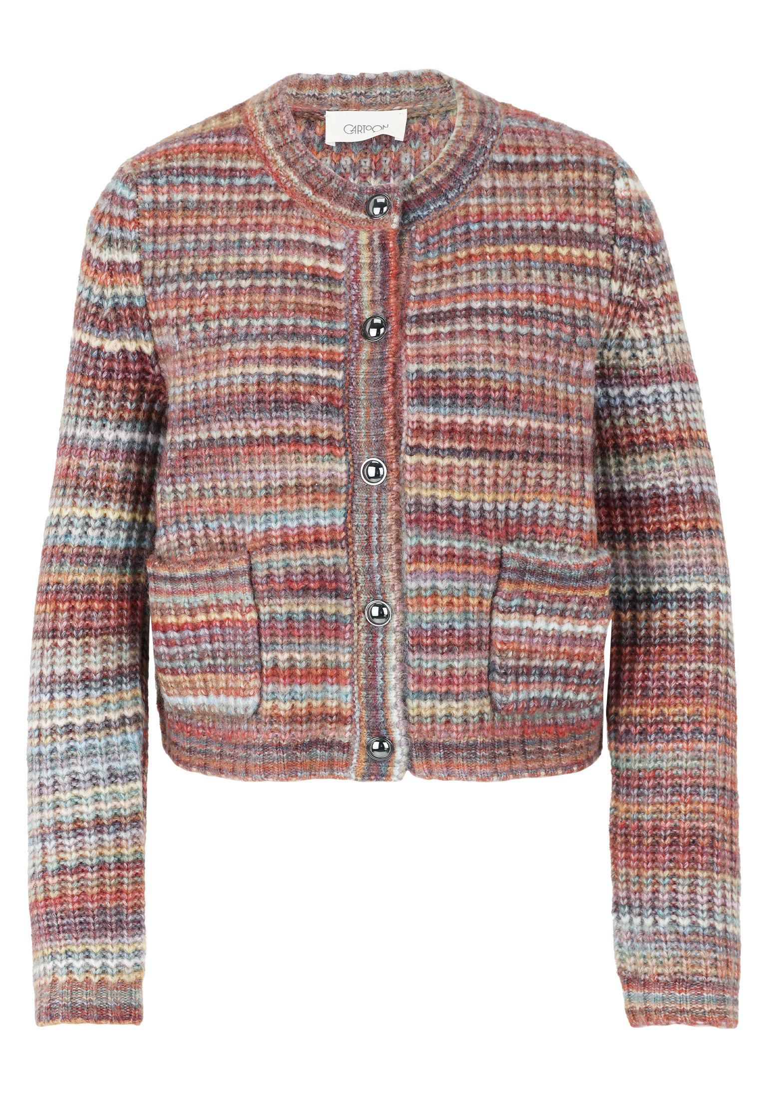 Cartoon Strickjacke "Cartoon Damen Cardigan mit Rundhalsausschnitt" günstig online kaufen