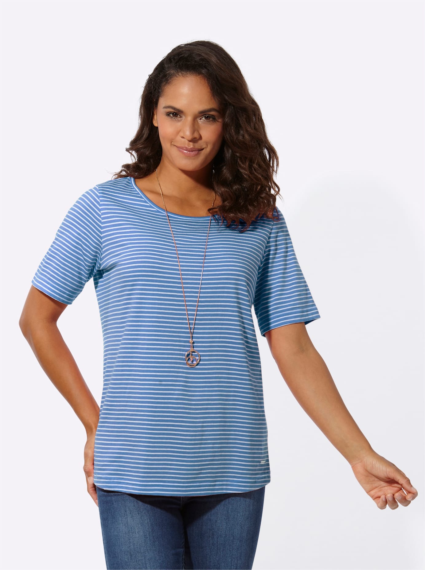 Casual Looks Kurzarmshirt "Ringelshirt", 1 Stk. günstig online kaufen