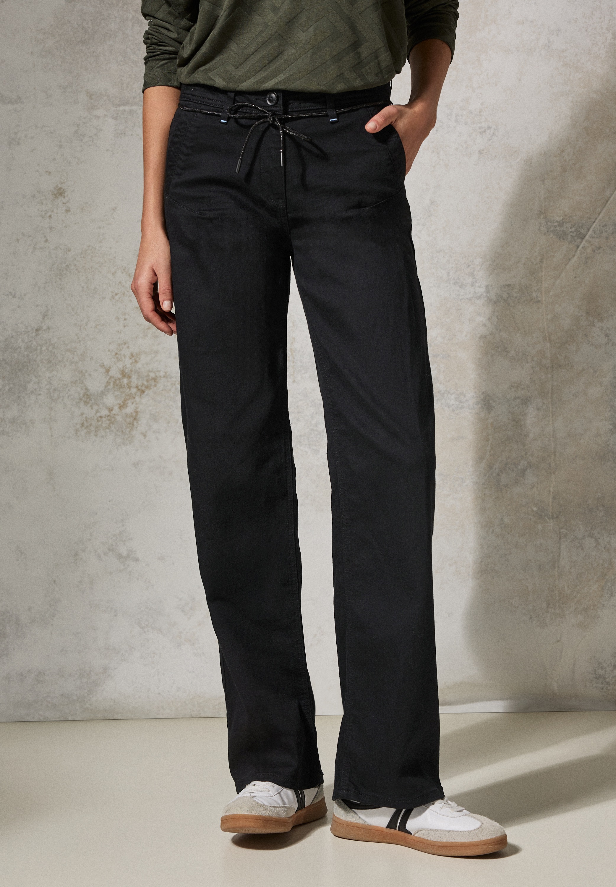Cecil Loose-fit-Jeans, mit Bindegürtel