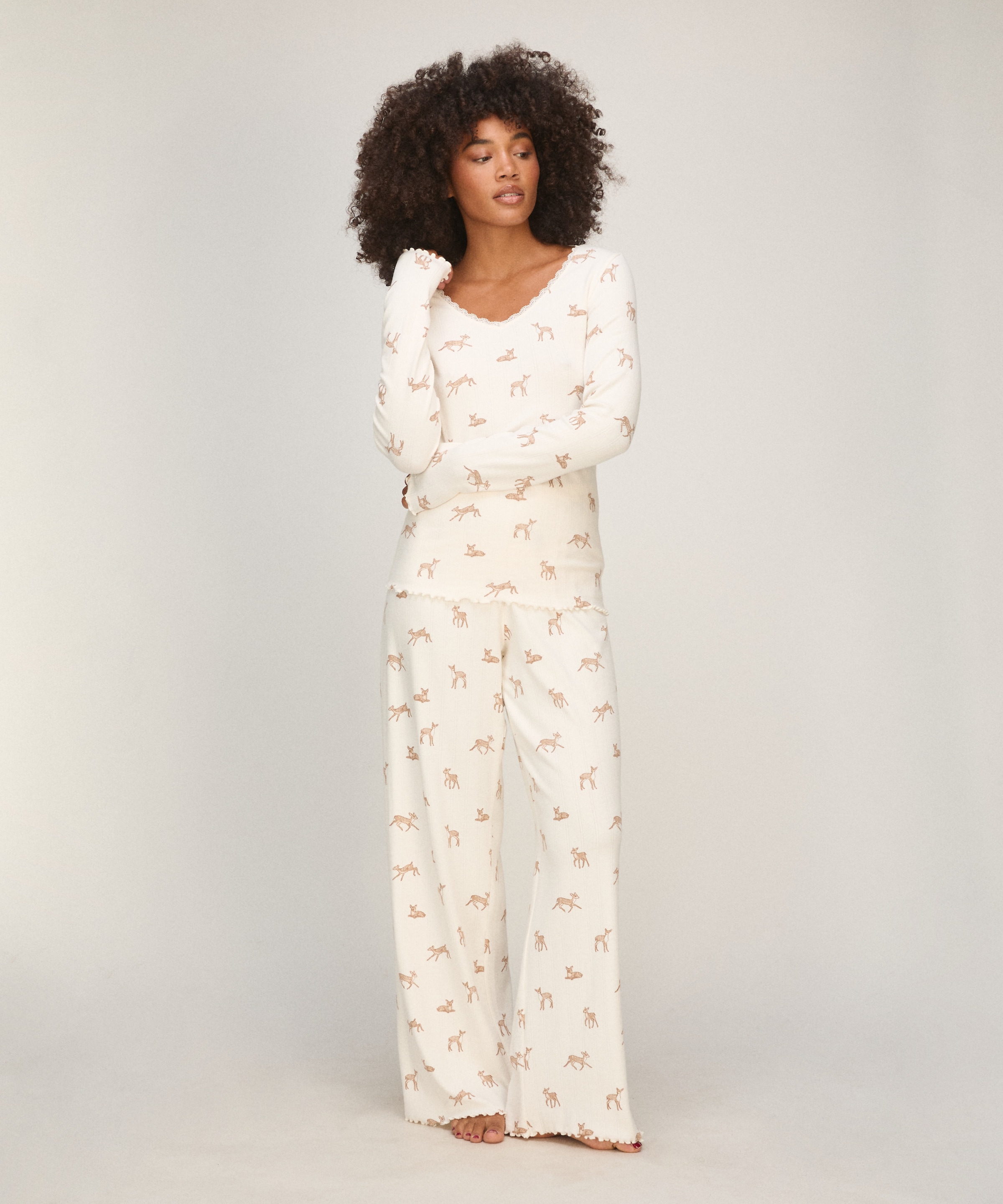 Hunkemöller Pyjama »Pyjama-Hose Loose Pointelle«
