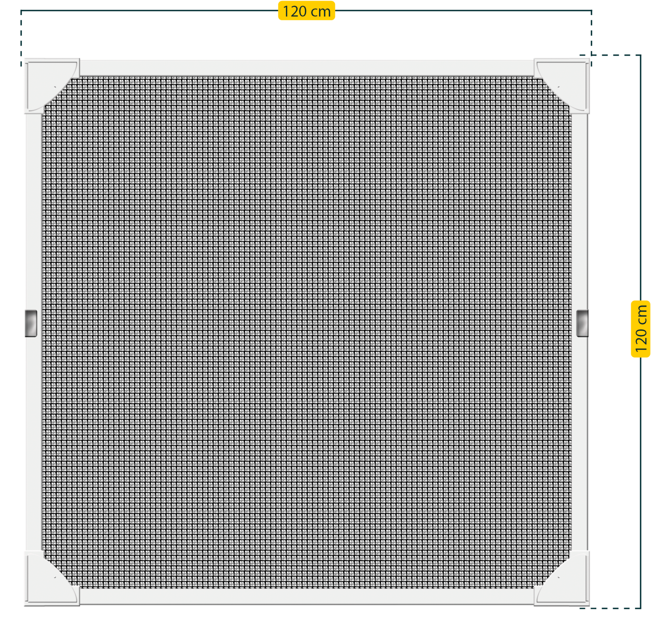 SCHELLENBERG Insektenschutz-Fensterrahmen »ohne bohren, Magnetrahmen mit Fiberglasgewebe«, für Fenster, 100 x 120 cm und 120 x 120 cm, weiß