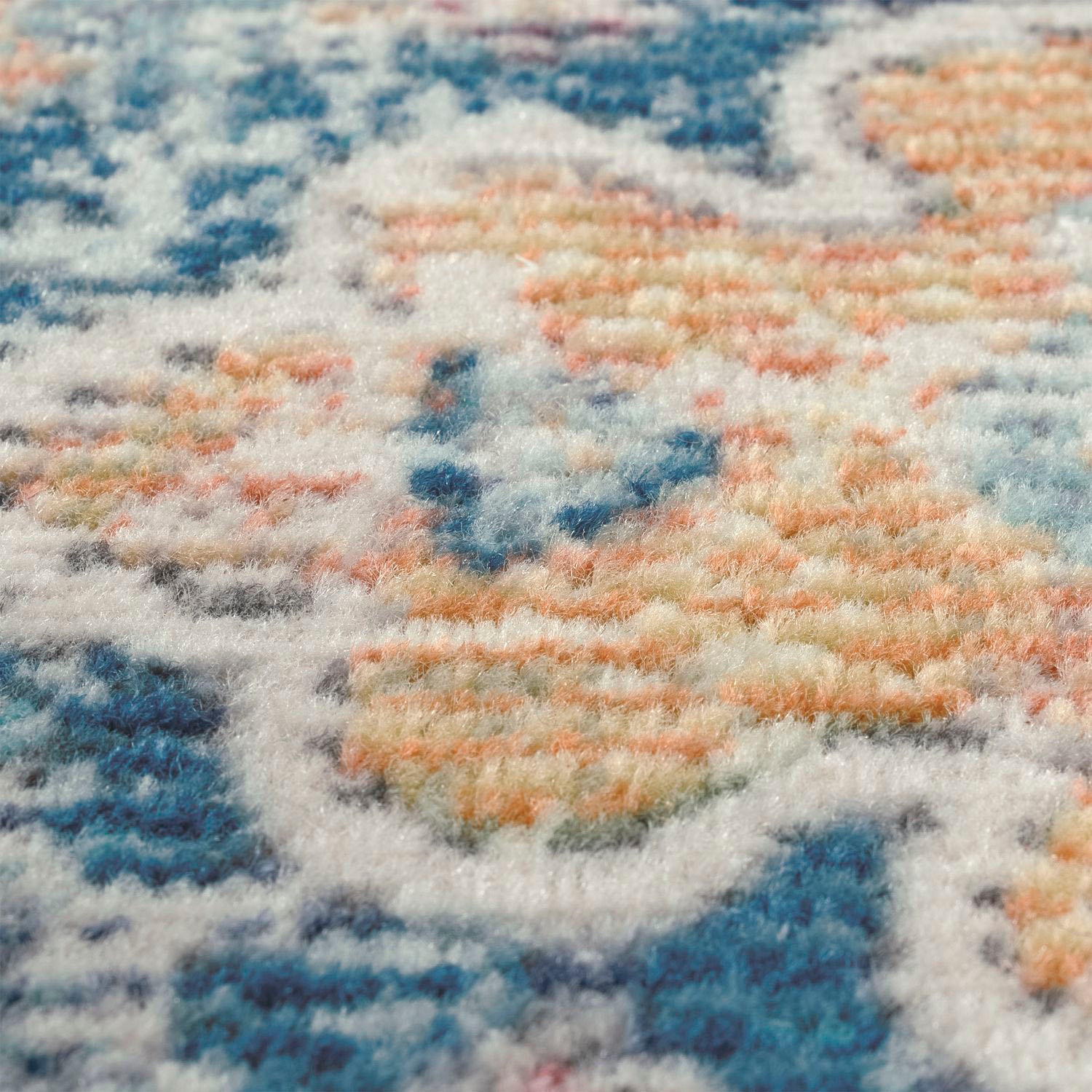 Teppich PACO HOME "Torres 271", blau, B:60cm H:8mm L:100cm, Polypropylen, Teppiche, Teppich, Kurzflor, Orient-Optik, Vintage Design, In- und Outdoor geeignet 3