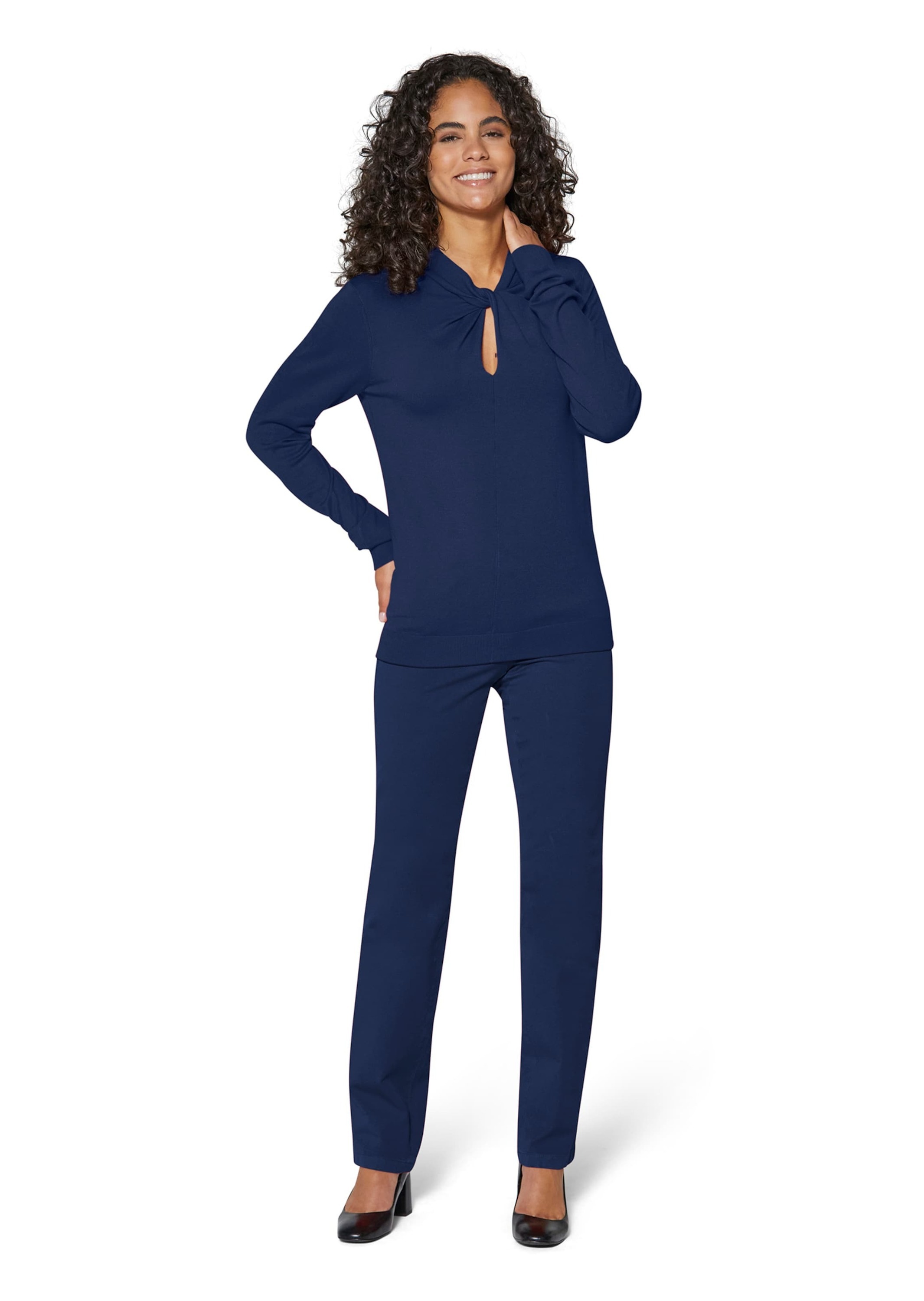 Thumbnail - MADELEINE Longpullover "Pullover Pullover mit Knoten am Stehkragen"