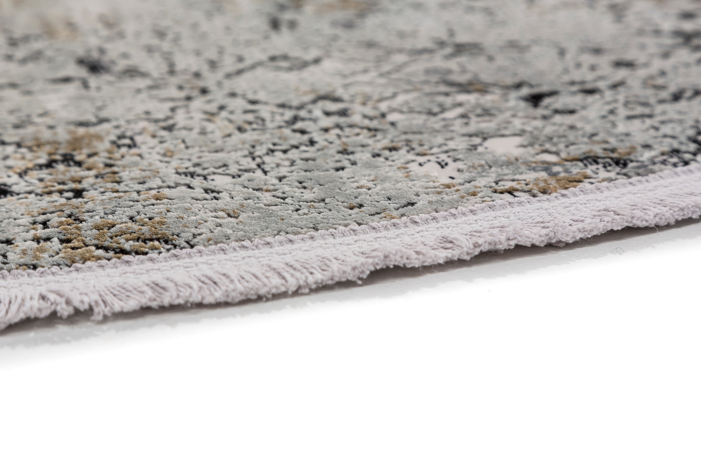 ASTRA Teppich »Gravina 231«, rund, 8 mm Höhe, seidiger Schimmer durch Viskose, Hoch Tief Struktur, Wohnzimmer