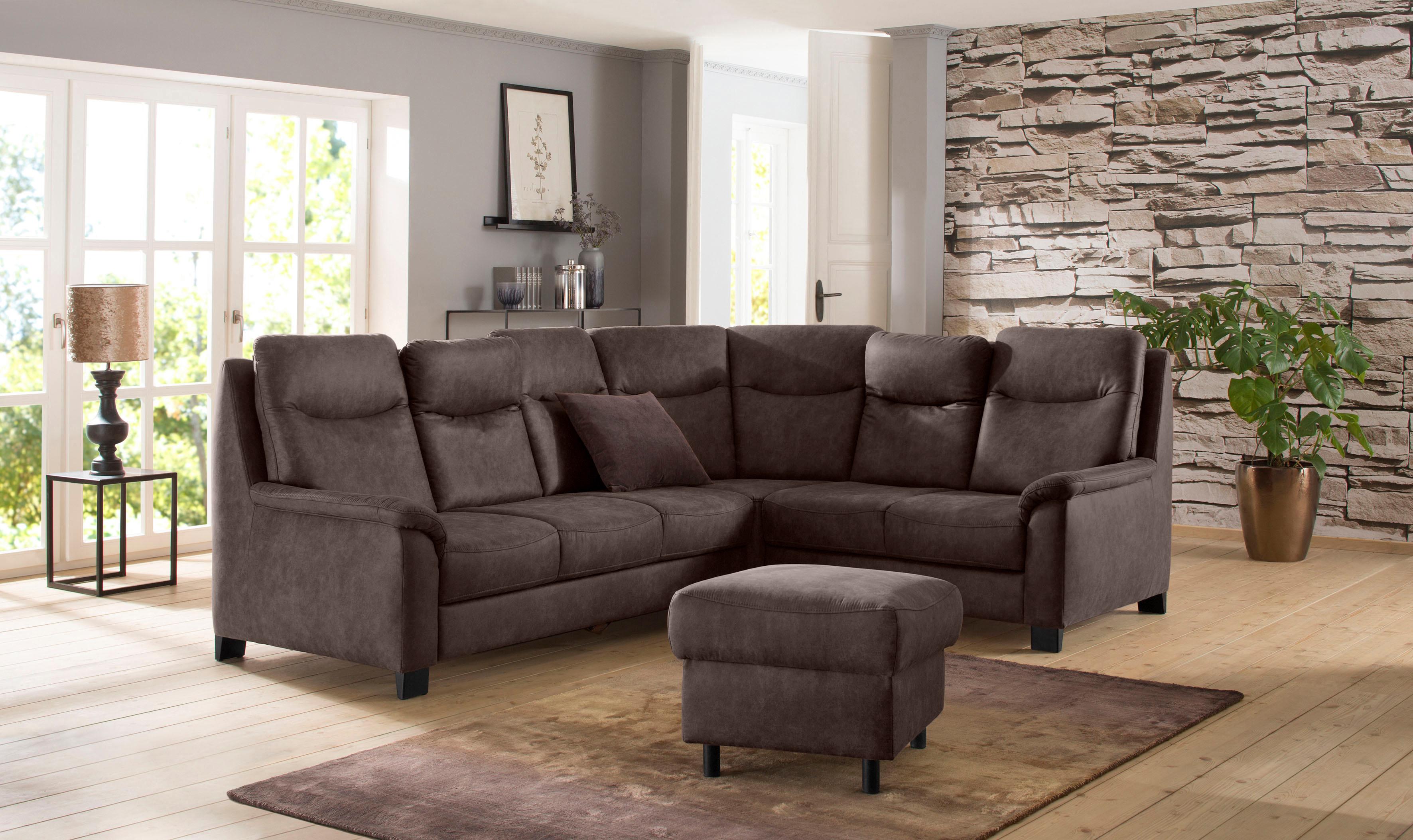 OTTO home Ecksofa "Boccaccio L-Form" mit Federkern, incl. Kopfteilverstellung, wahlweise Schlaffunktion