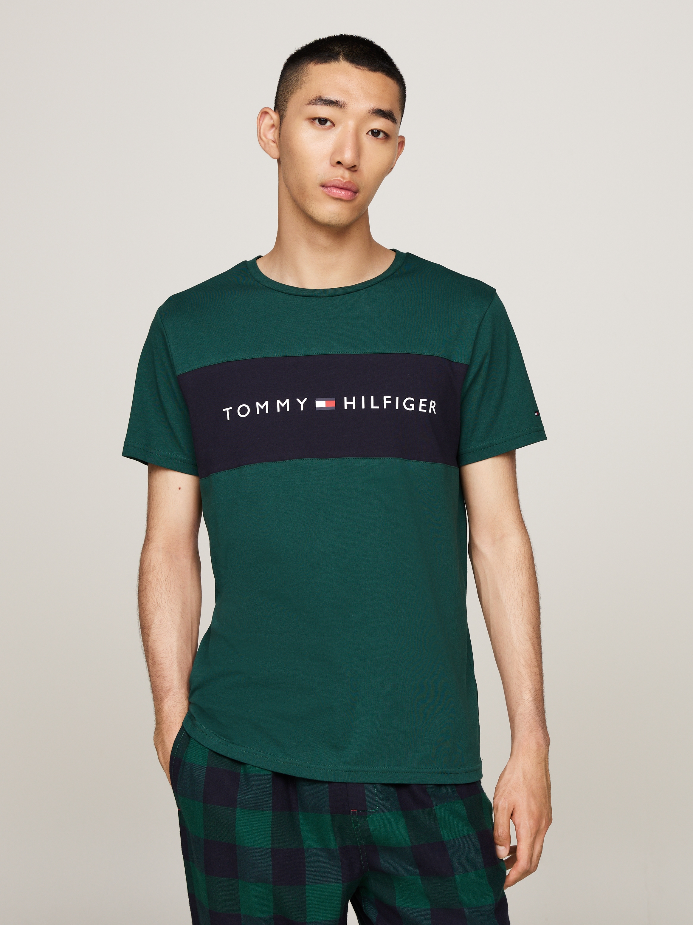 Tommy Hilfiger Underwear T-Shirt "SS T-SHIRT BLOCK LOGO", mit Farbeinsatz, günstig online kaufen