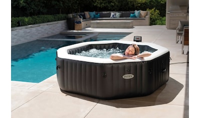 Whirlpool »PureSPA "Jet + Bubble Deluxe" octagon, onyx black«, (Set), 6-tlg., ØxH:...