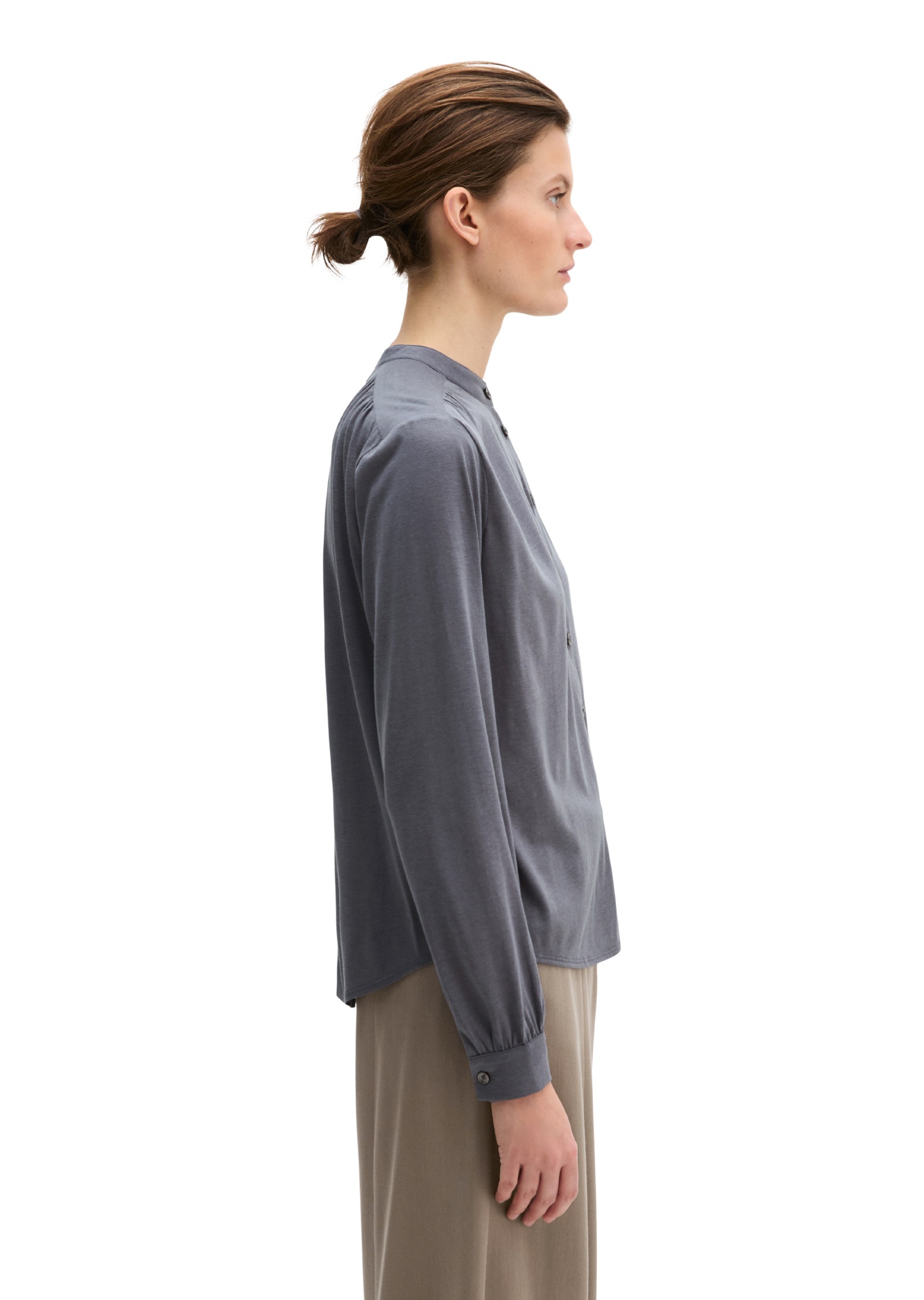 Marc O'Polo Damen Langarmshirt Blue Graphite XXL 4