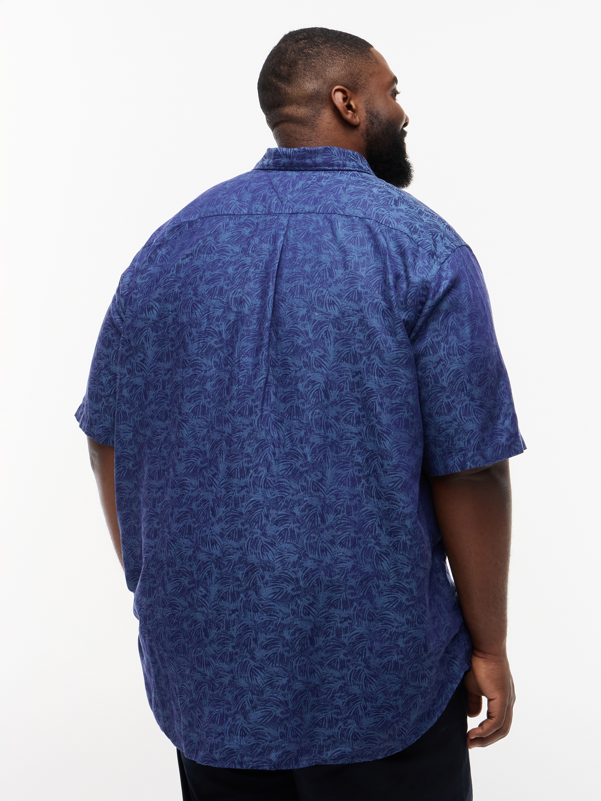 Tommy Hilfiger Big & Tall Kurzarmhemd "BT-LI TENCEL JAQUARD" Große Größen, günstig online kaufen